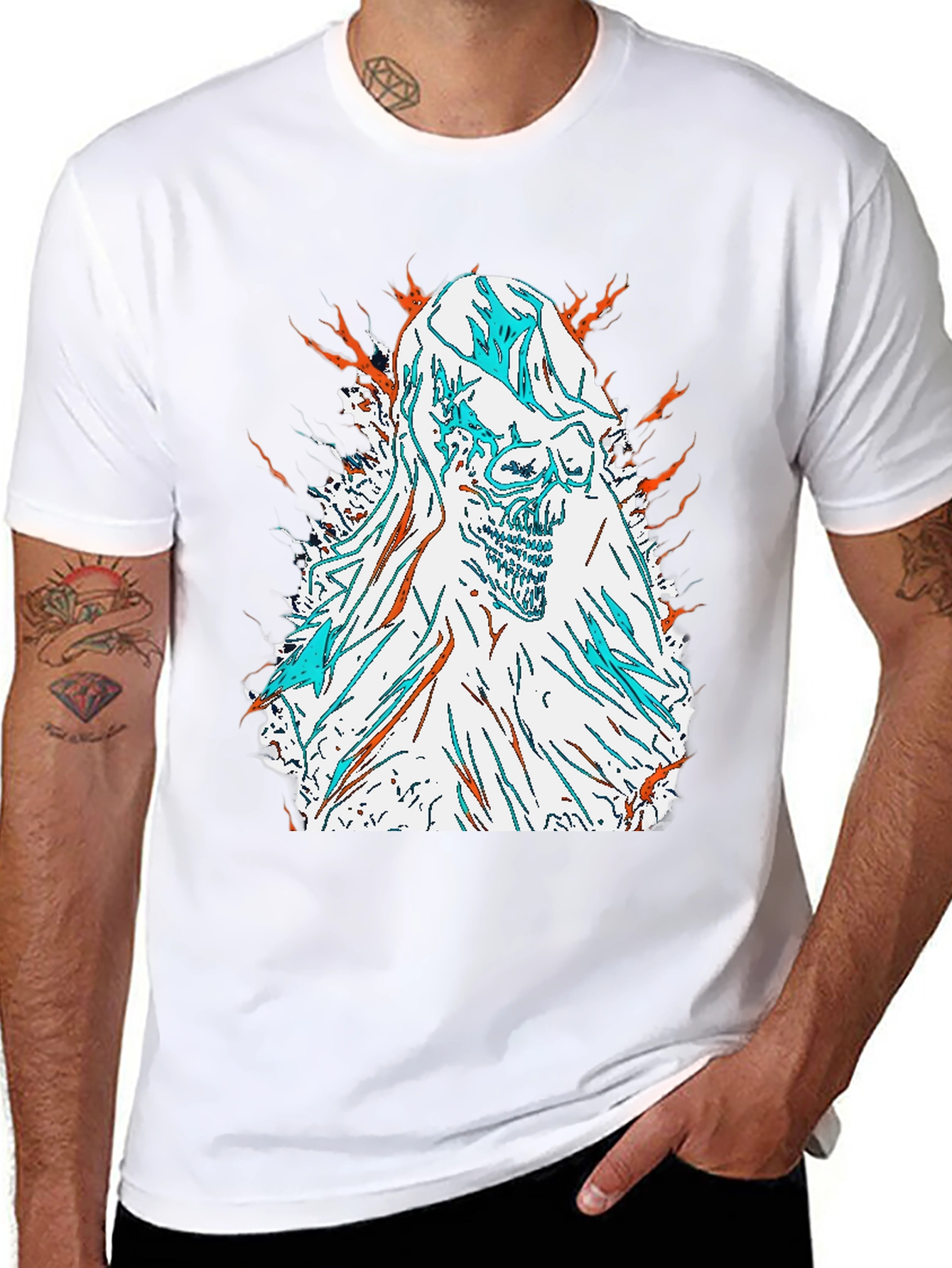 Skull Graphic Tee - Edgy Style