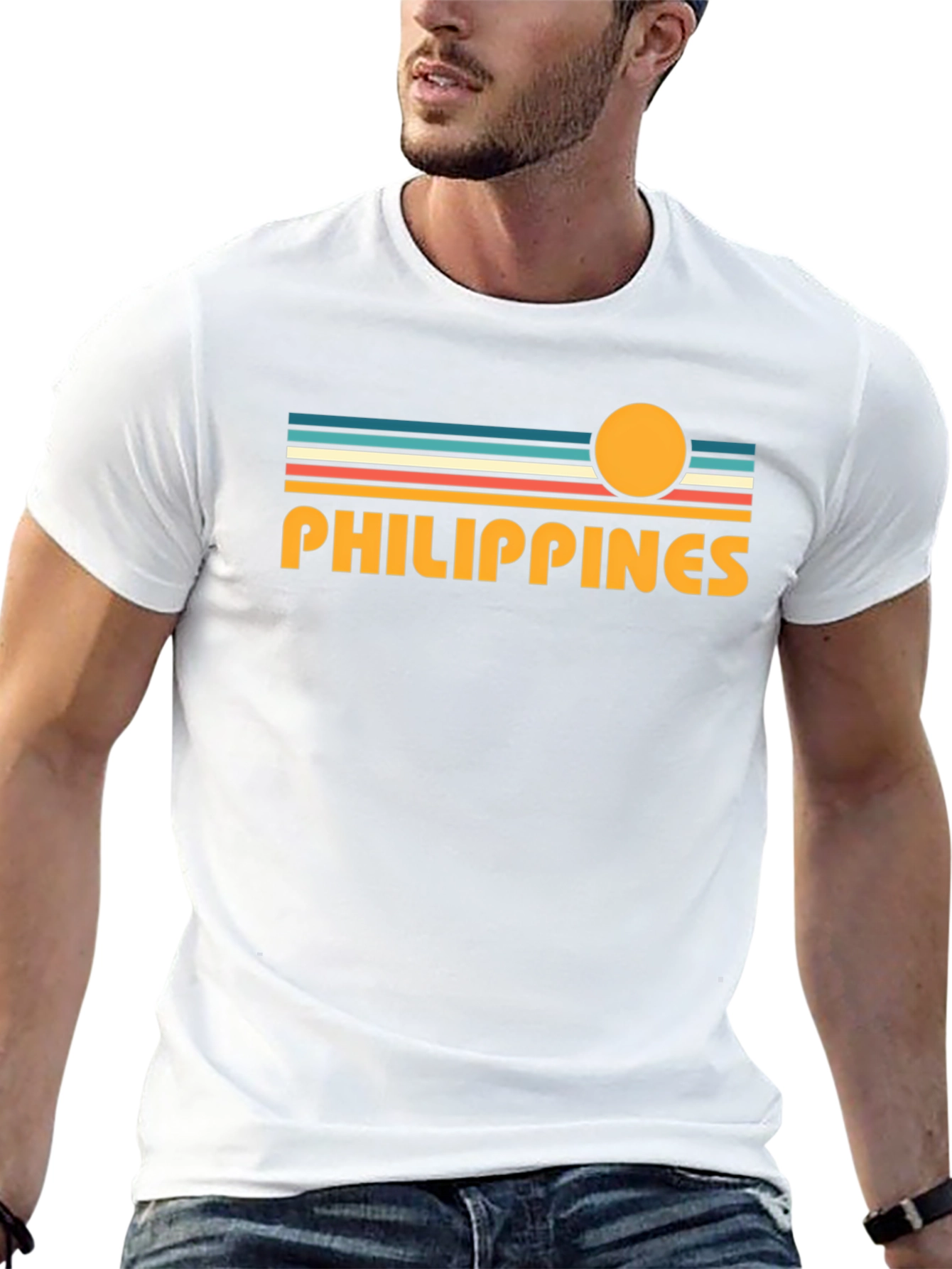 Philippines Retro Sunset T-Shirt