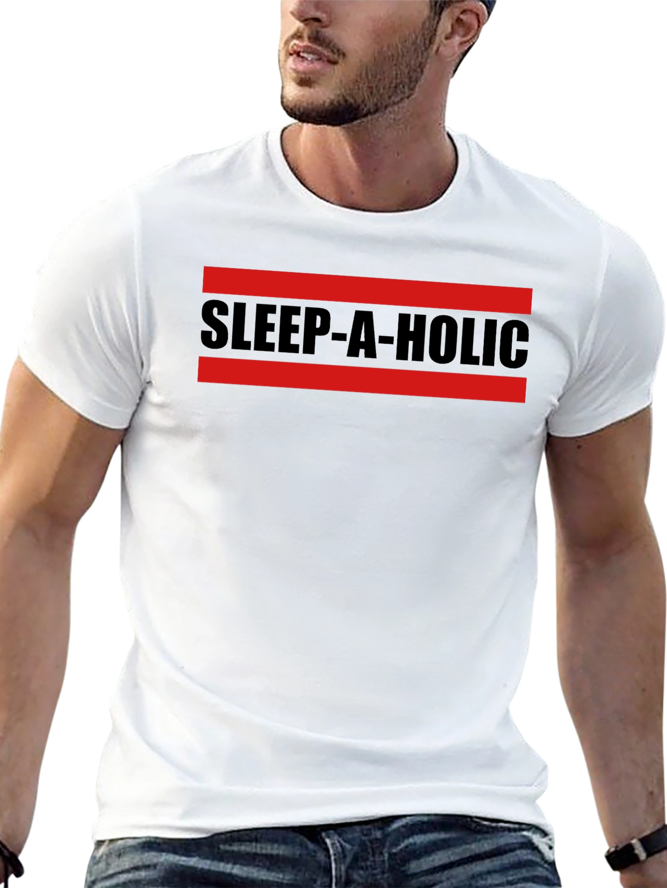 Sleep-A-Holic Graphic T-Shirt - Stylish & Comfortable