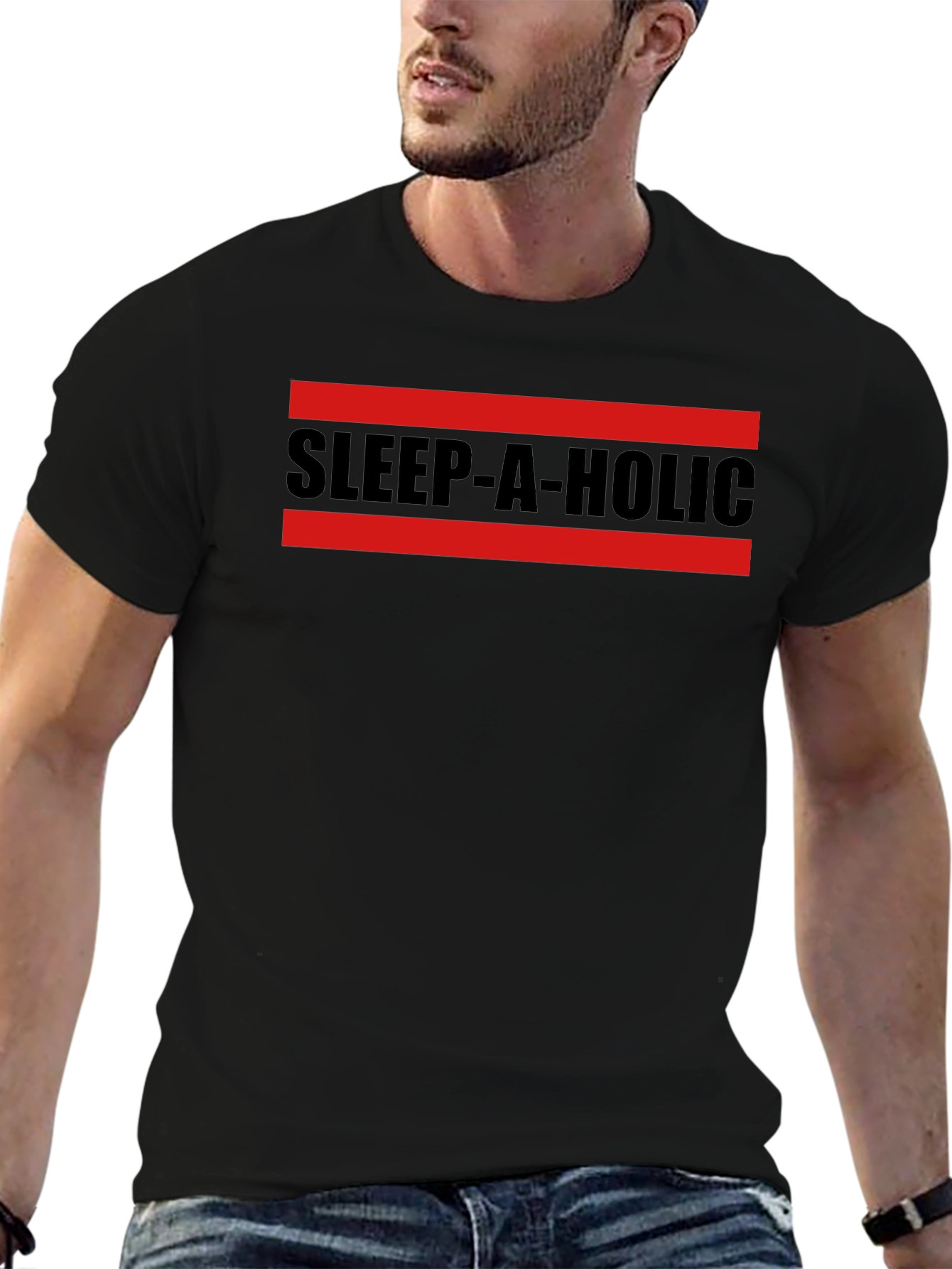 Sleep-A-Holic Graphic T-Shirt - Stylish & Comfortable