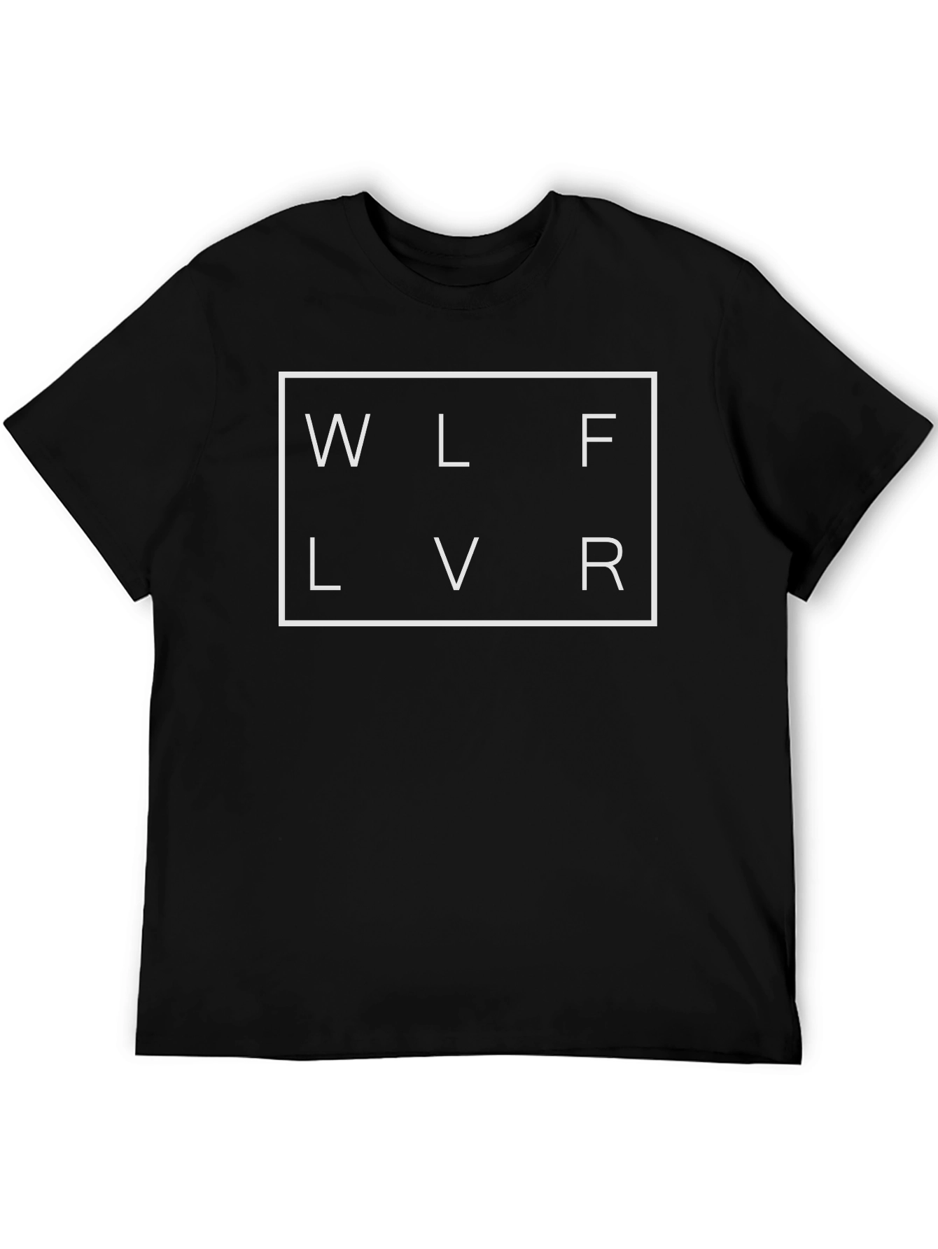 WLFLVR Black Graphic Tee - Streetwear Style