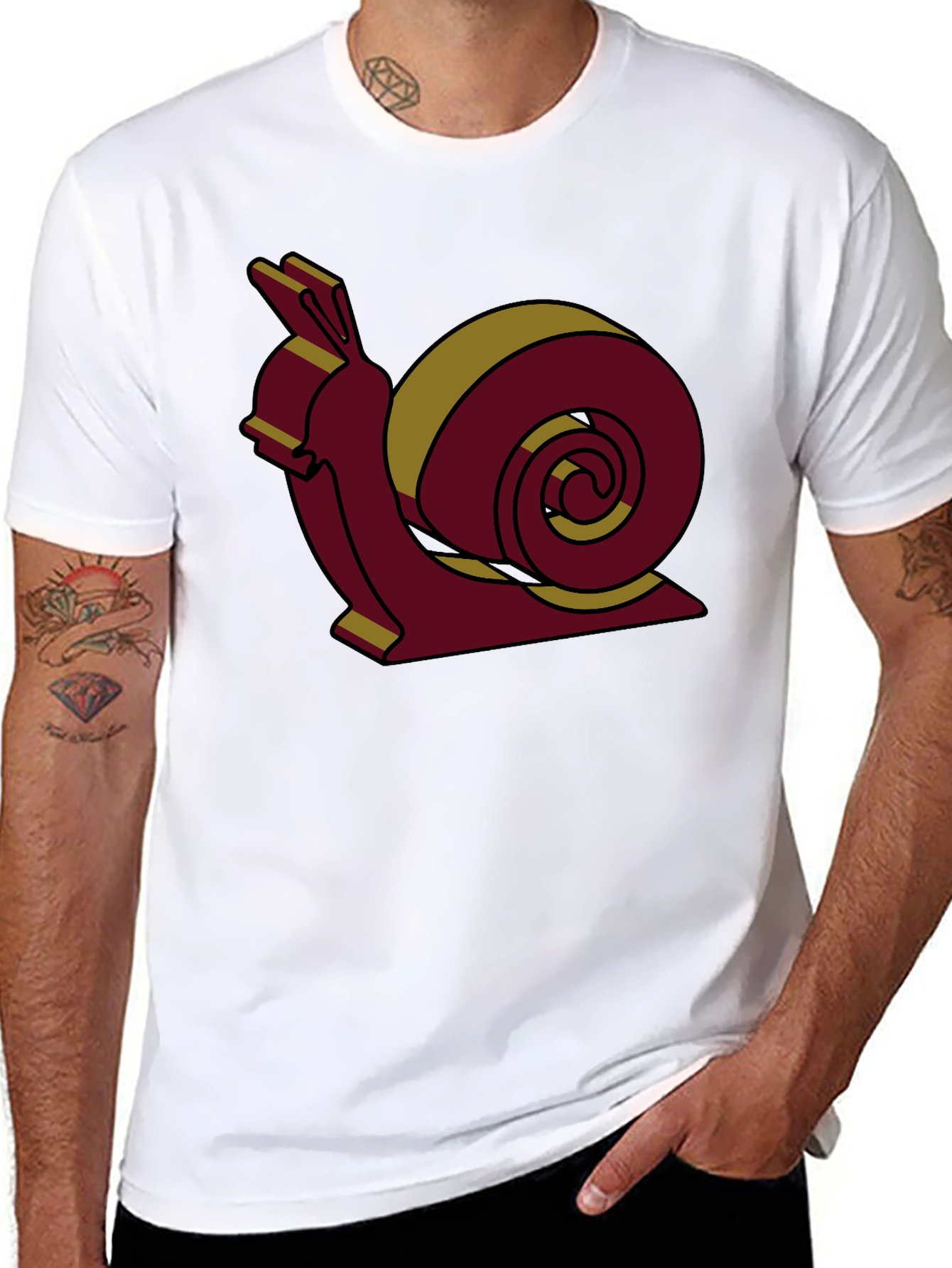 Snail Graphic Tee - Unique Design Comfortable Fit