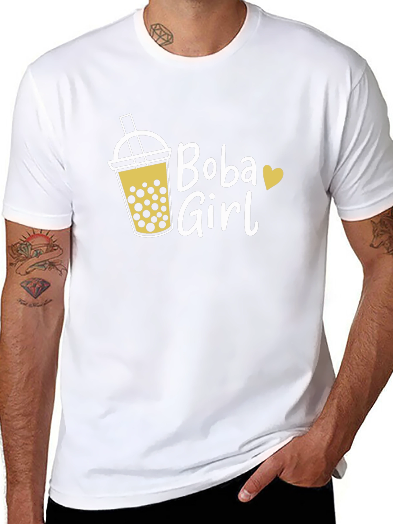 Boba Girl Graphic Tee - Cute Bubble Tea Shirt