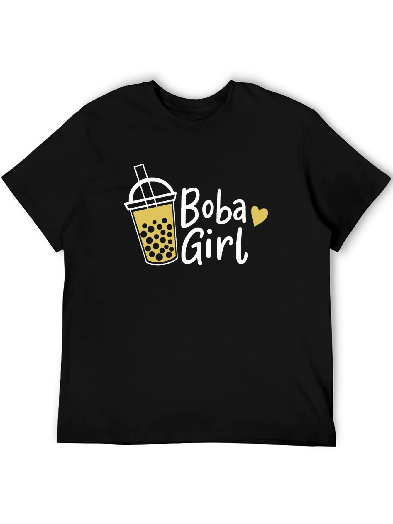 Boba Girl Graphic Tee - Cute Bubble Tea Shirt