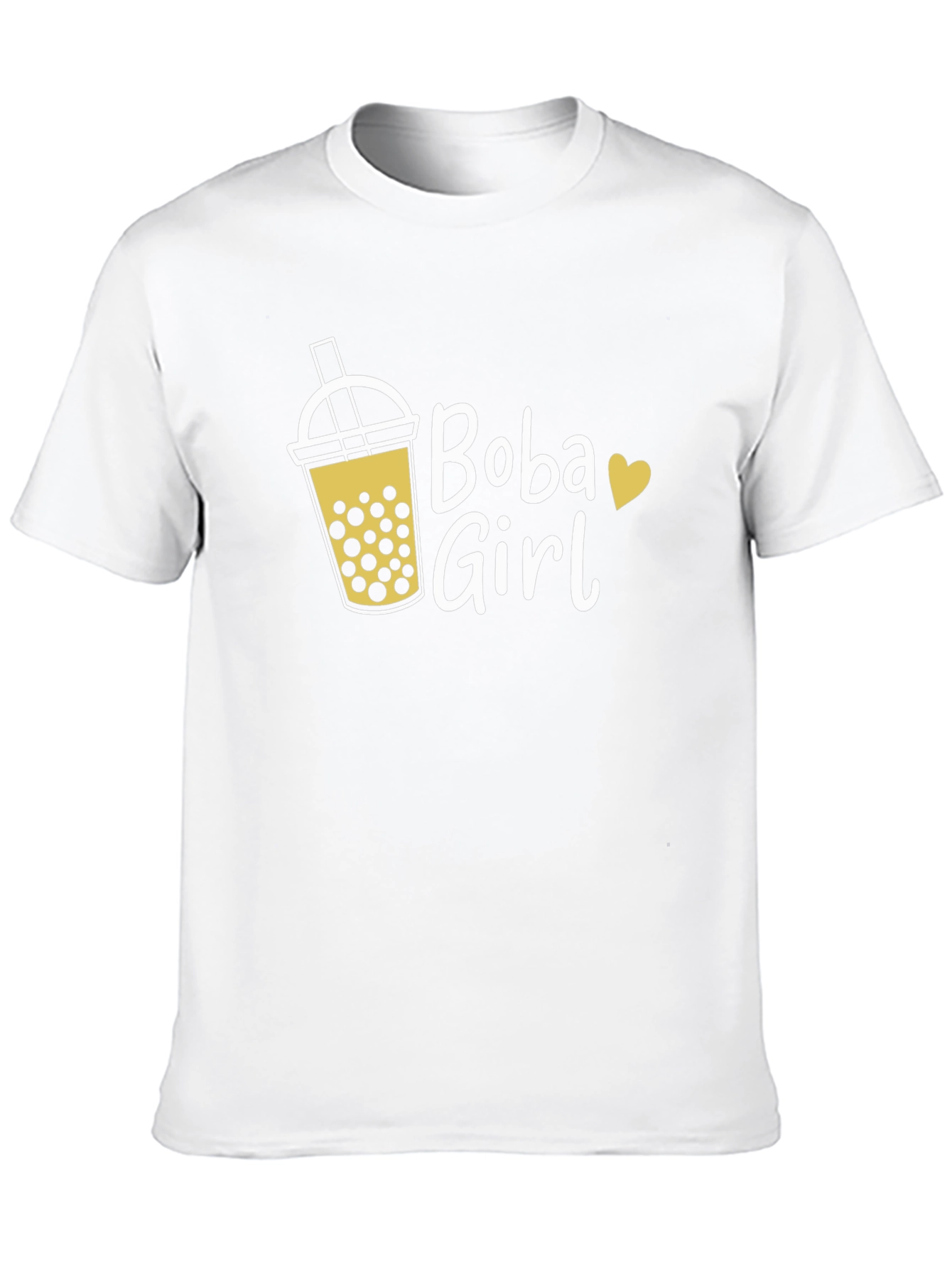 Boba Girl Graphic Tee - Cute Bubble Tea Shirt
