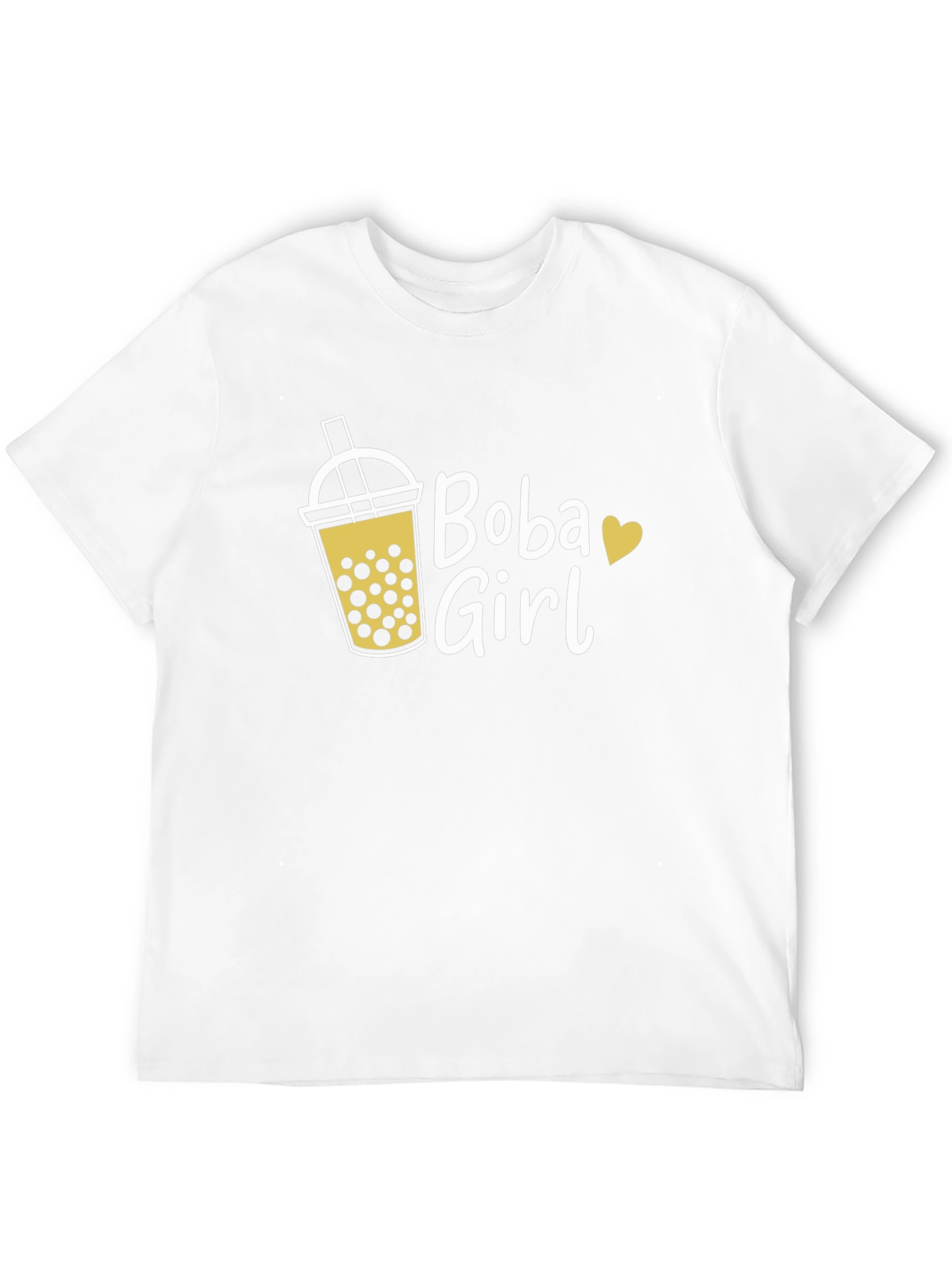 Boba Girl Graphic Tee - Cute Bubble Tea Shirt