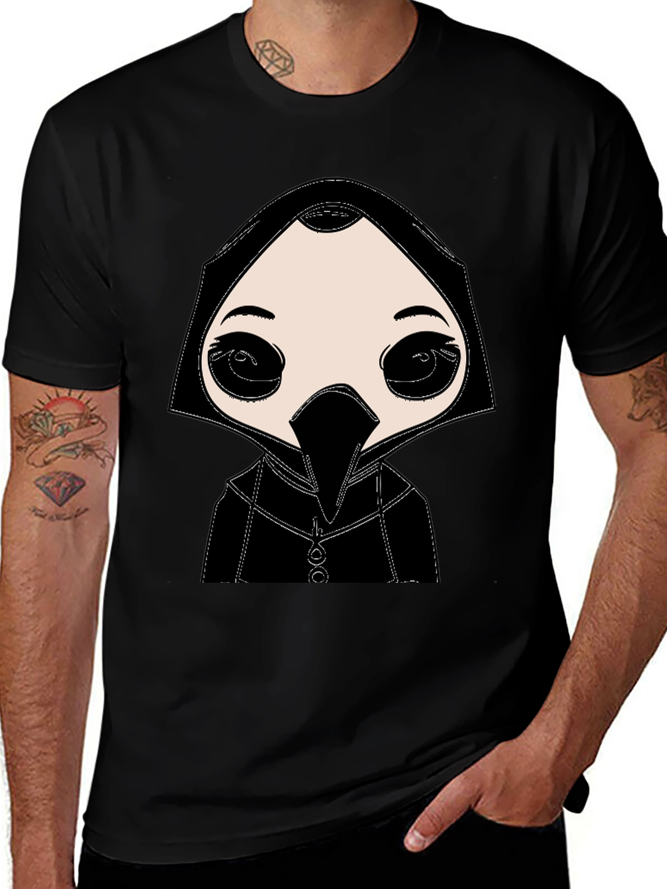 Plague Doctor Graphic Tee - Unique Design