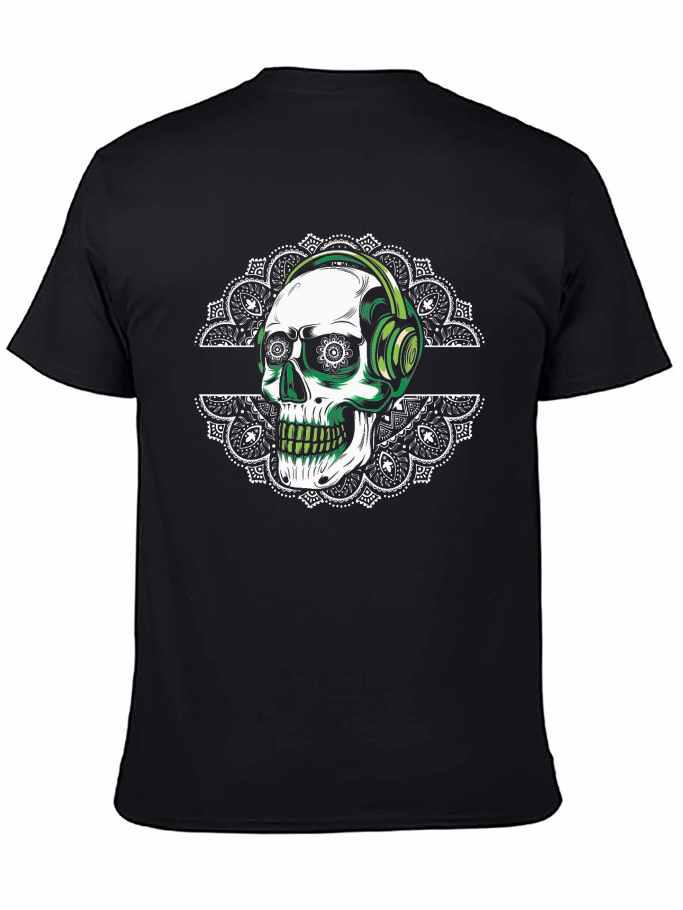 Skull Headphones Graphic T-Shirt