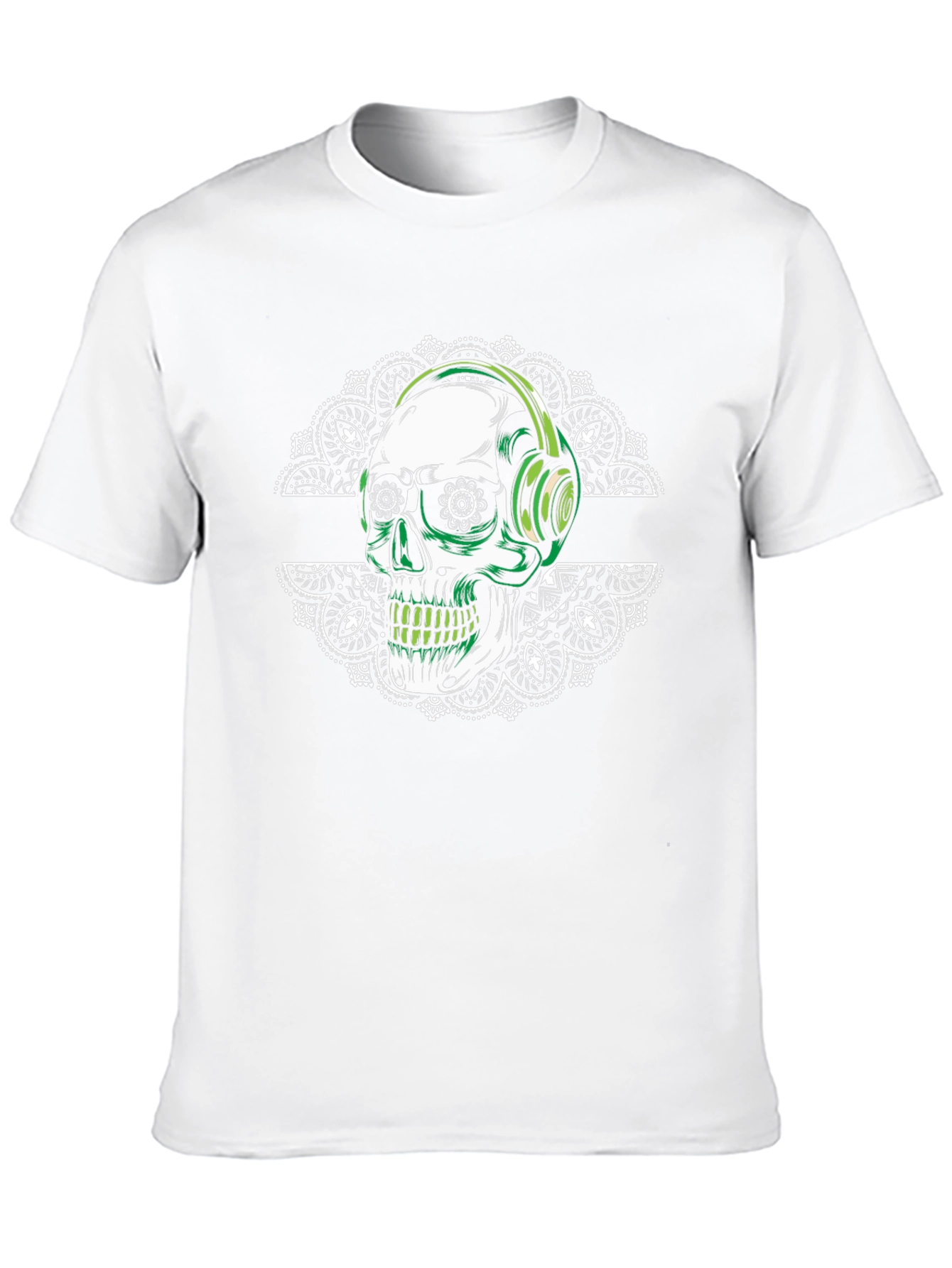 Skull Headphones Graphic T-Shirt