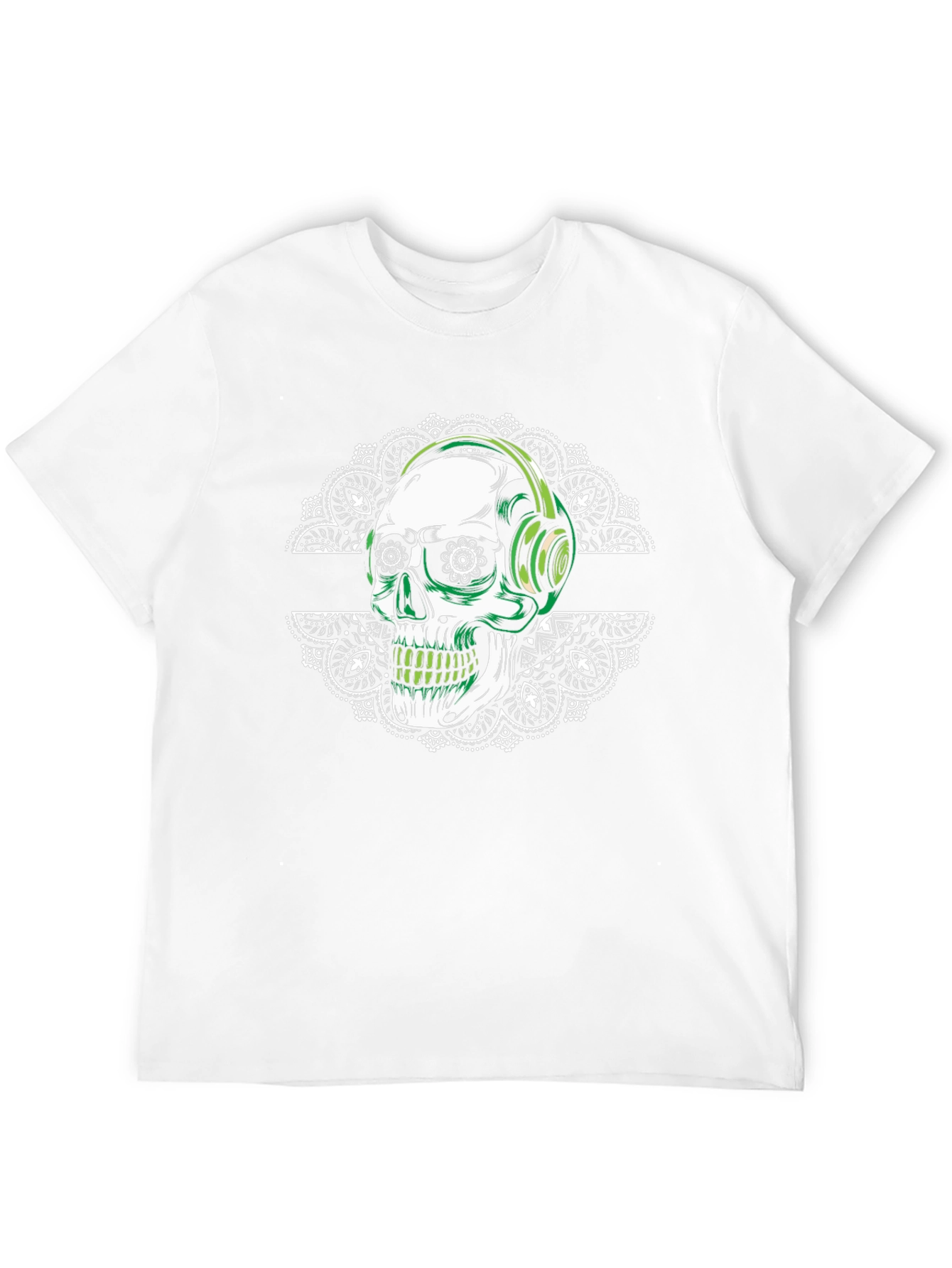 Skull Headphones Graphic T-Shirt