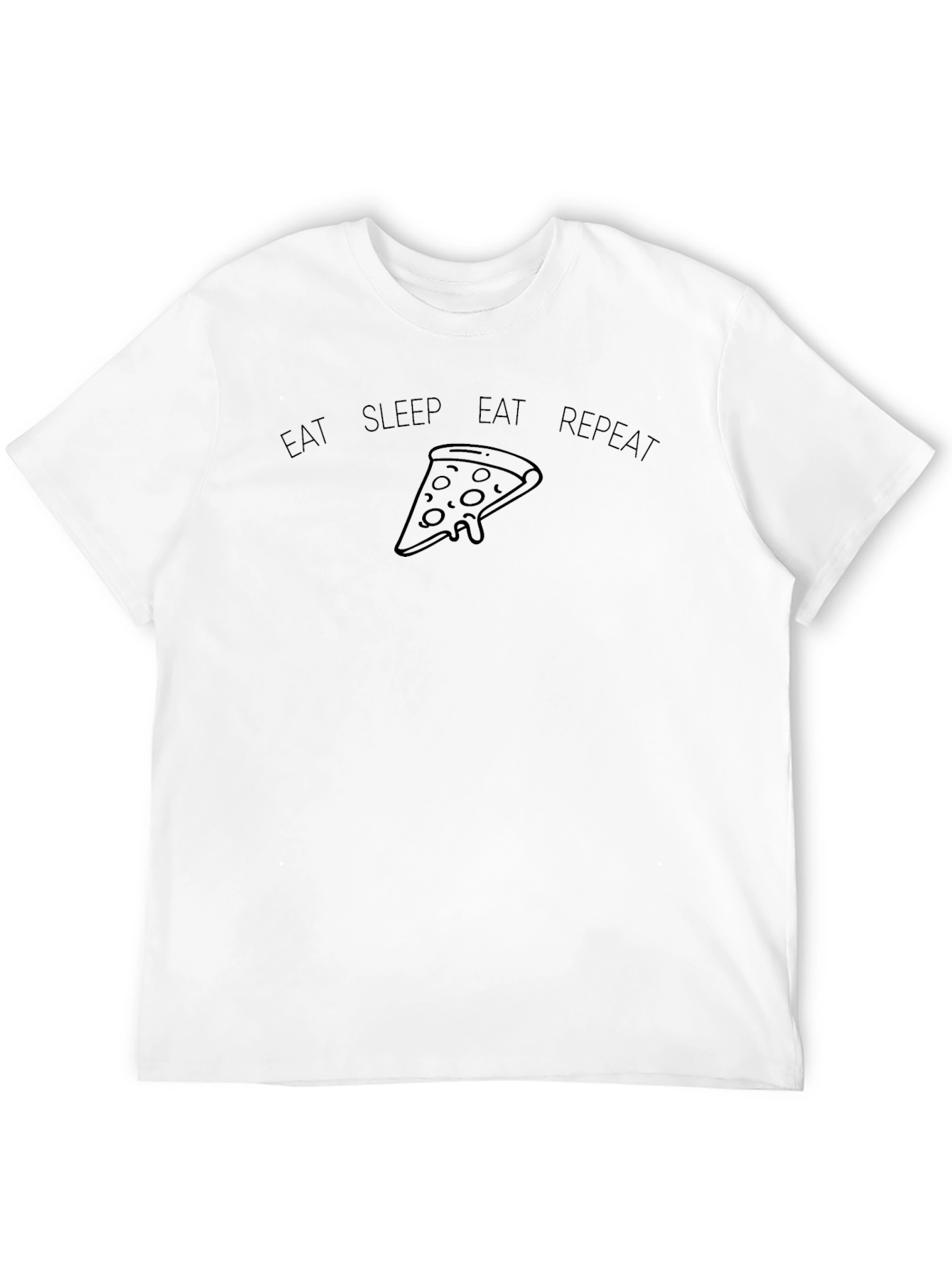 Eat Sleep Repeat Pizza T-Shirt