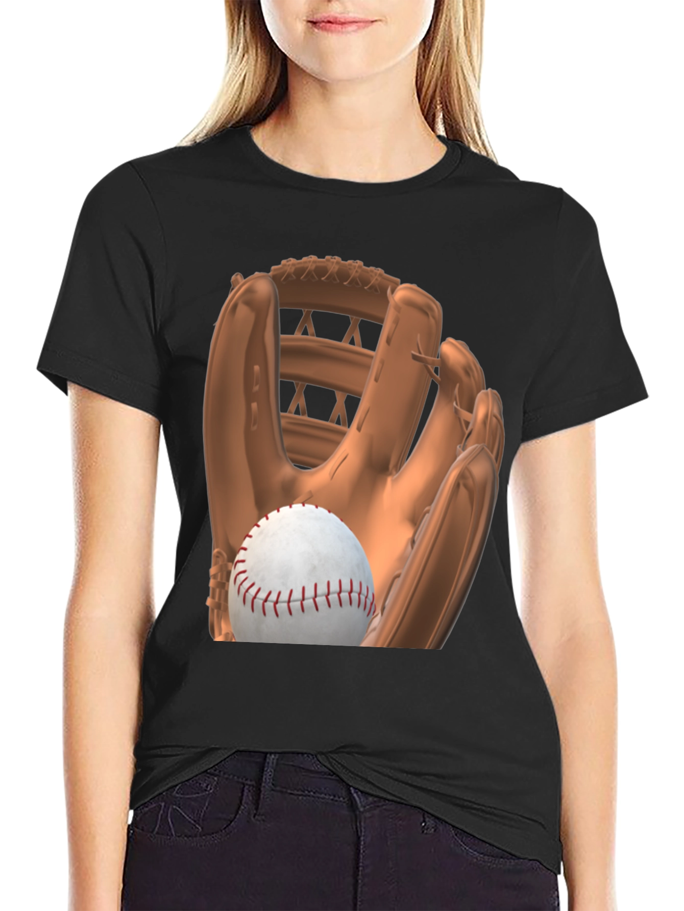 Baseball Glove and Ball Graphic Tee