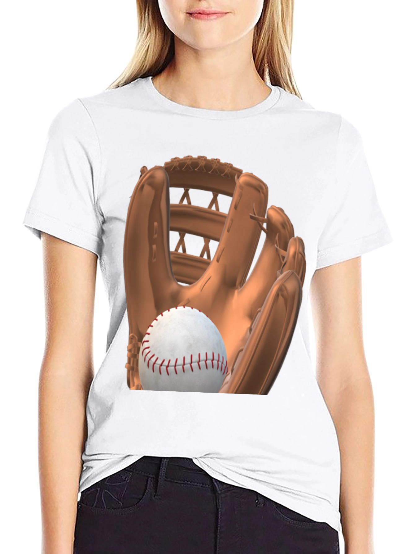Baseball Glove and Ball Graphic Tee