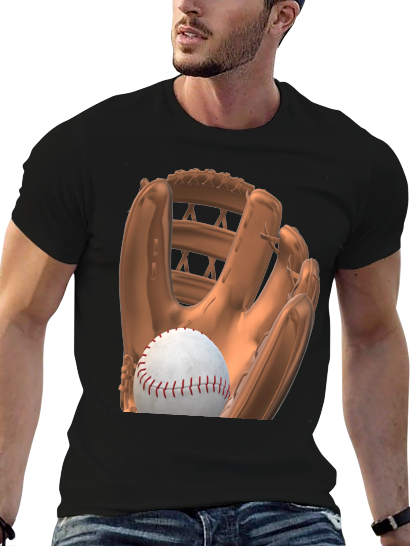 Baseball Glove and Ball Graphic Tee