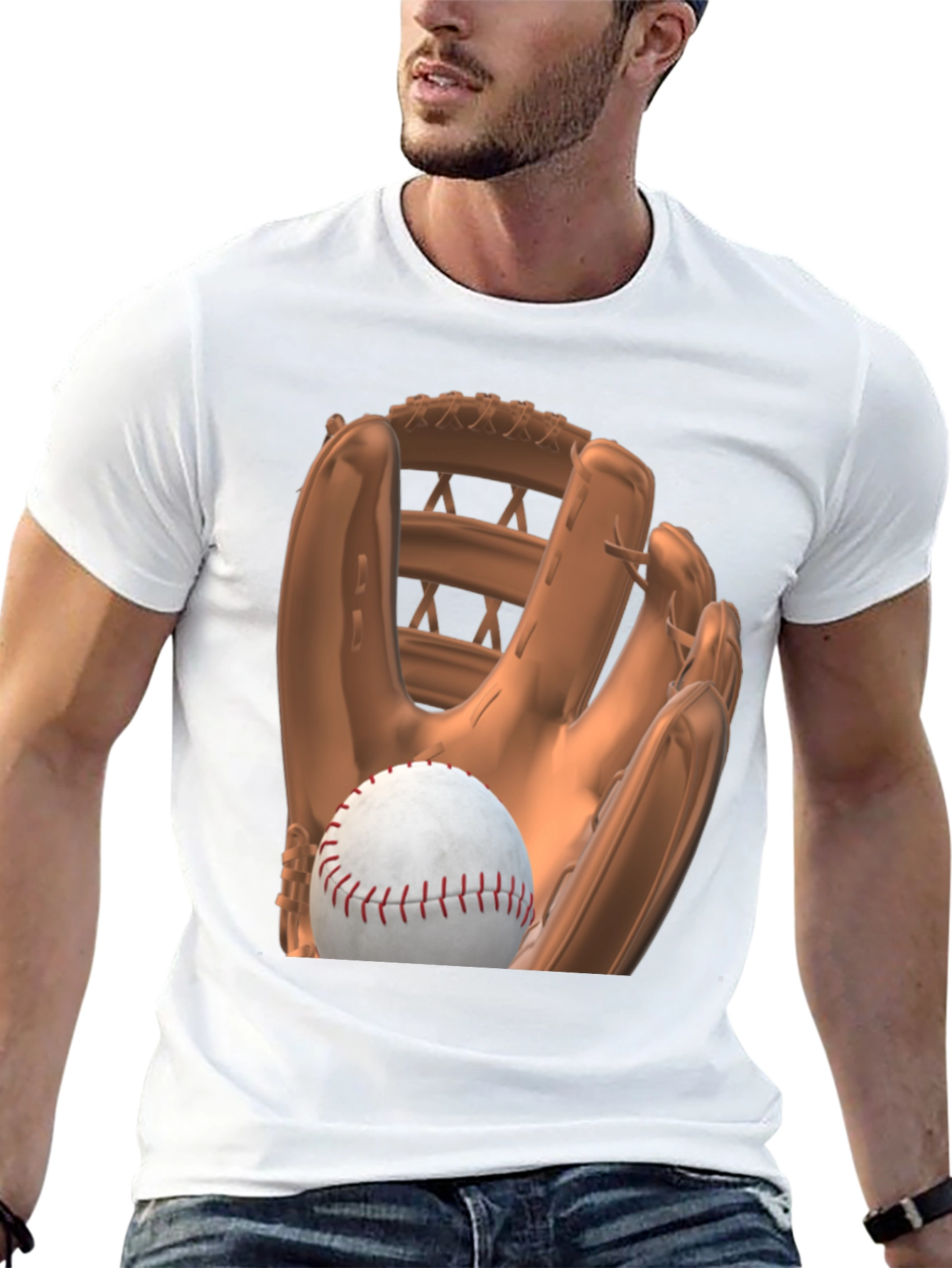 Baseball Glove and Ball Graphic Tee