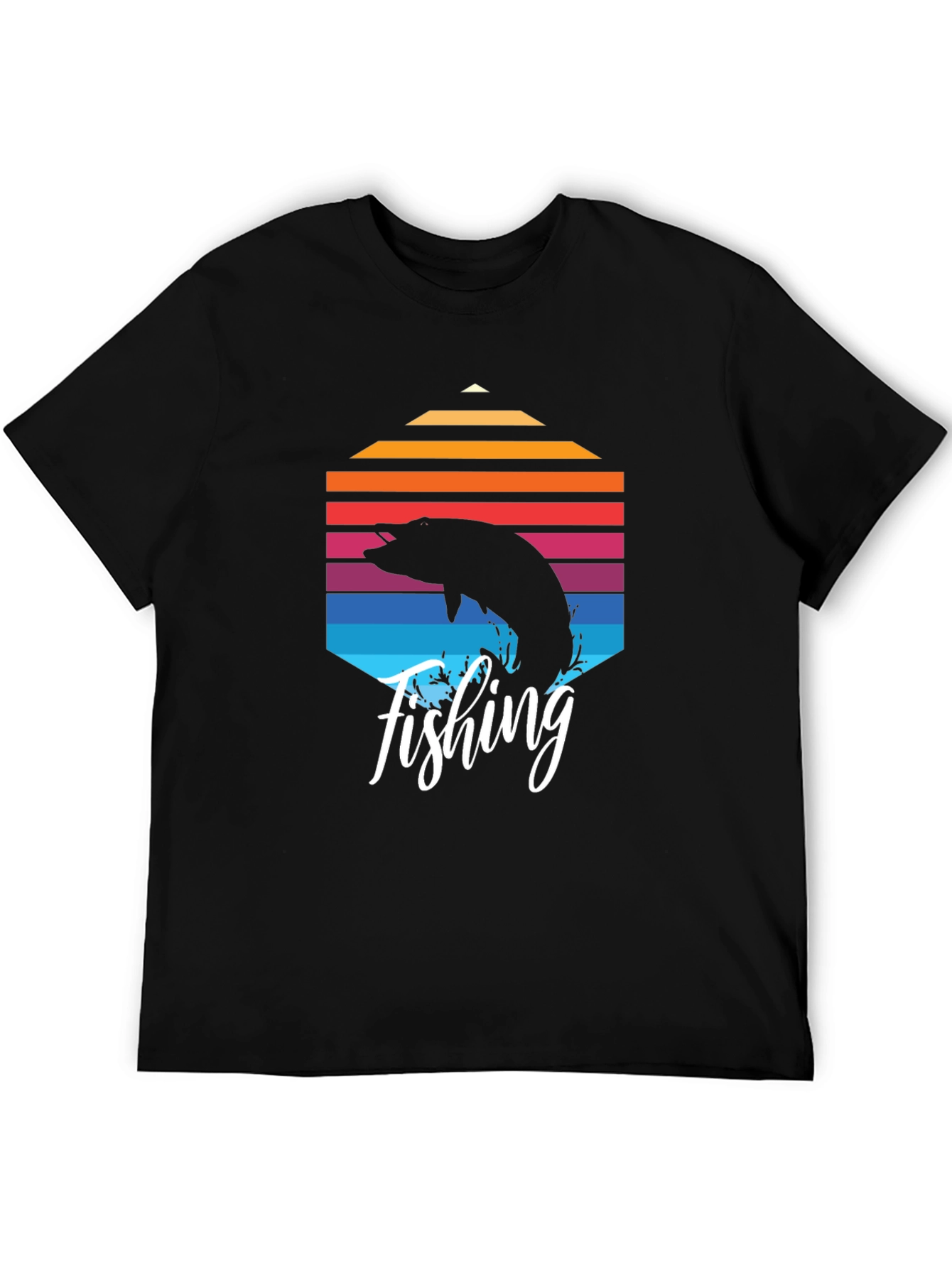 Fishing Graphic T-Shirt - Retro Design