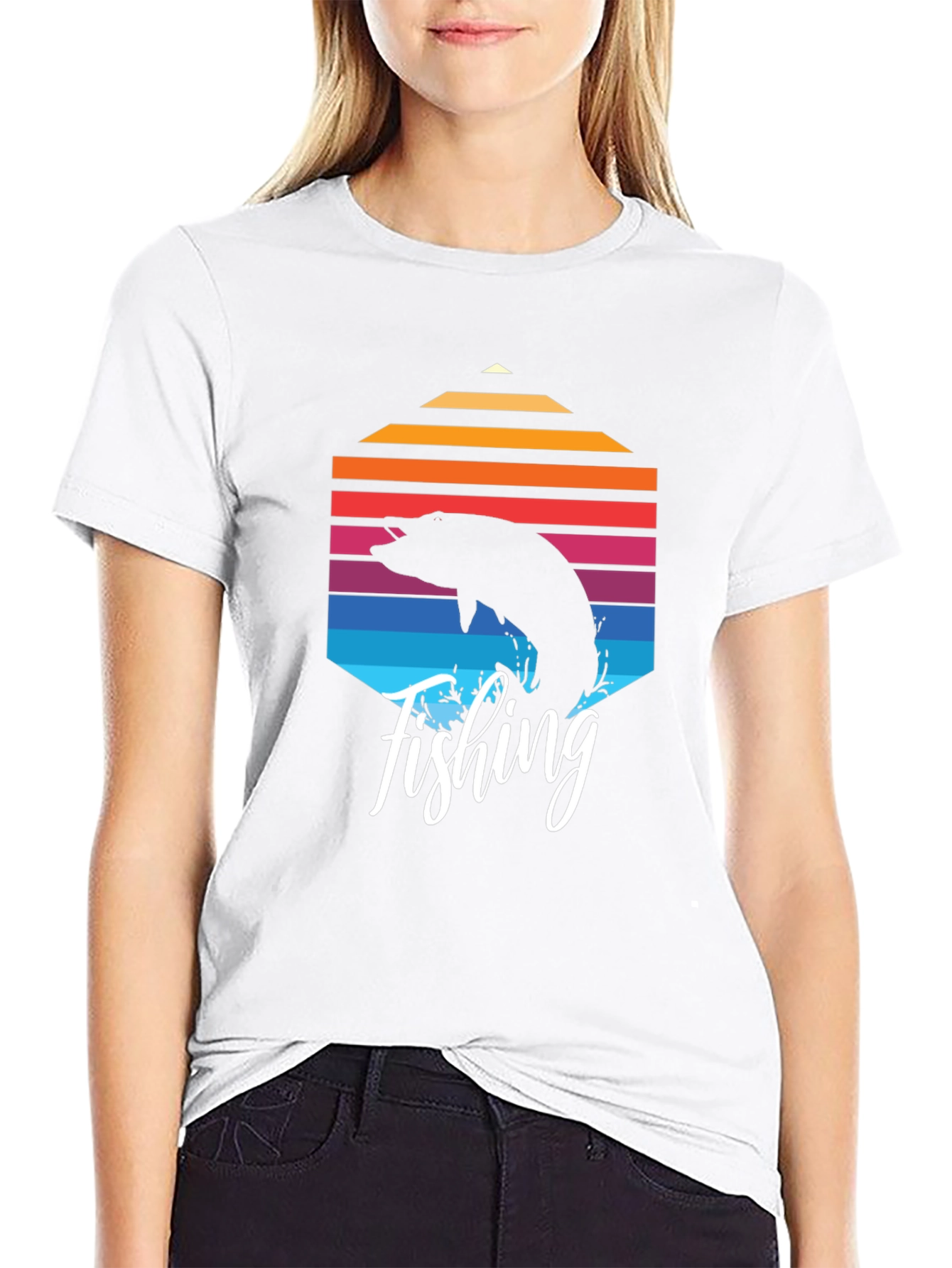 Fishing Graphic T-Shirt - Retro Design