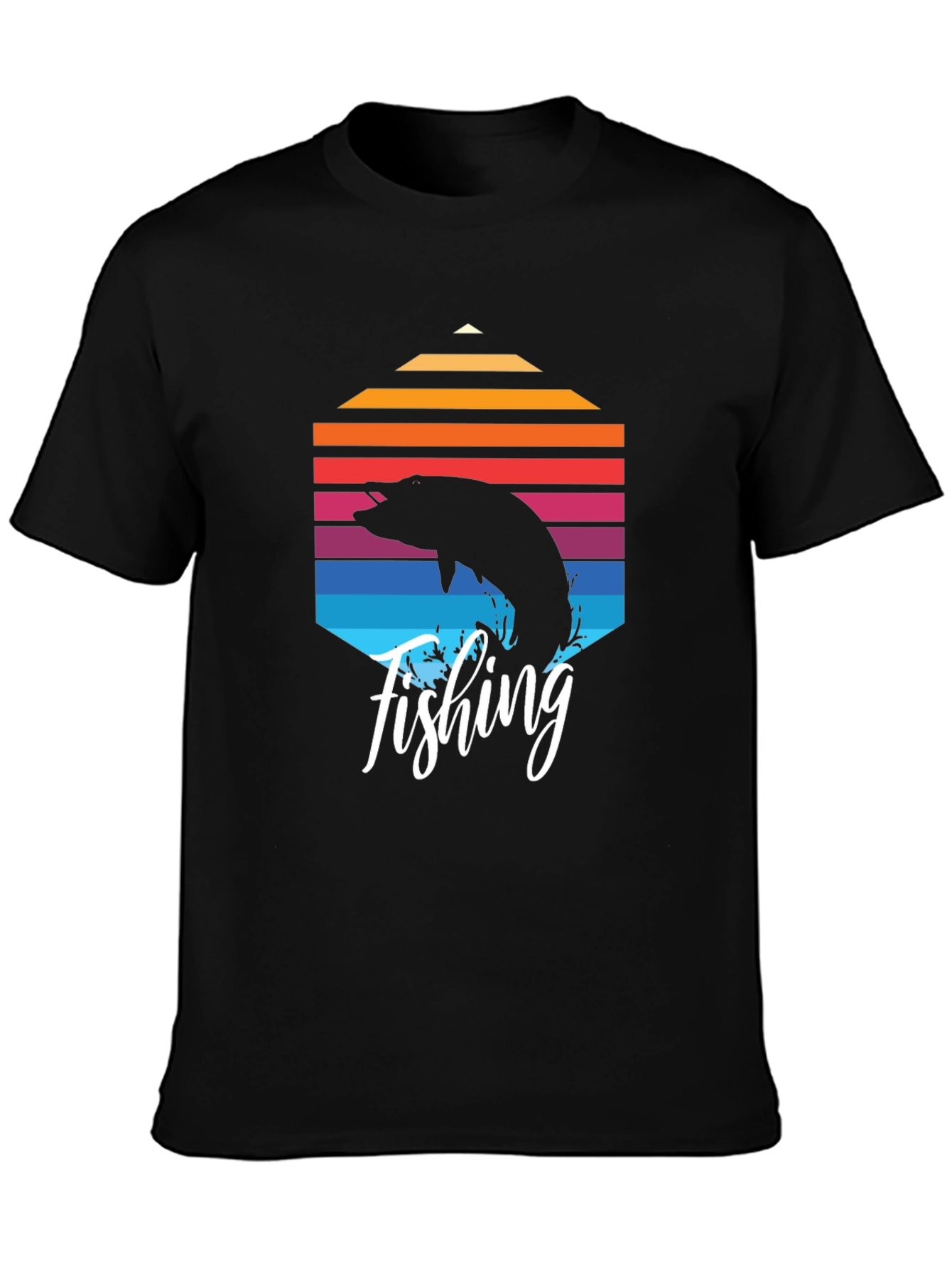 Fishing Graphic T-Shirt - Retro Design