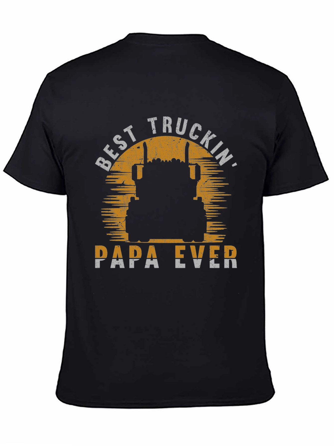 Best Truckin Papa Ever T-Shirt - Trucker Dad Gift
