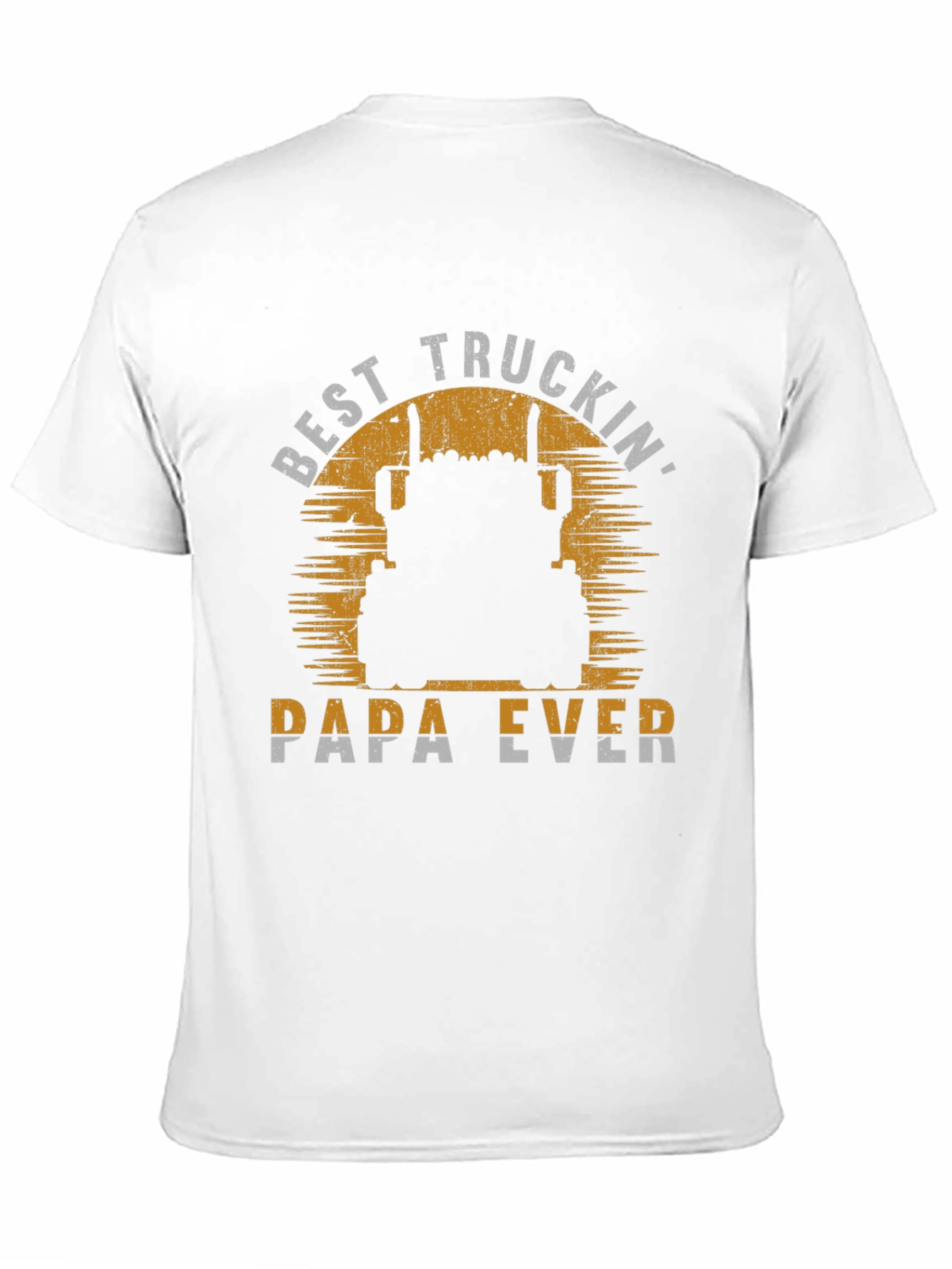 Best Truckin Papa Ever T-Shirt - Trucker Dad Gift