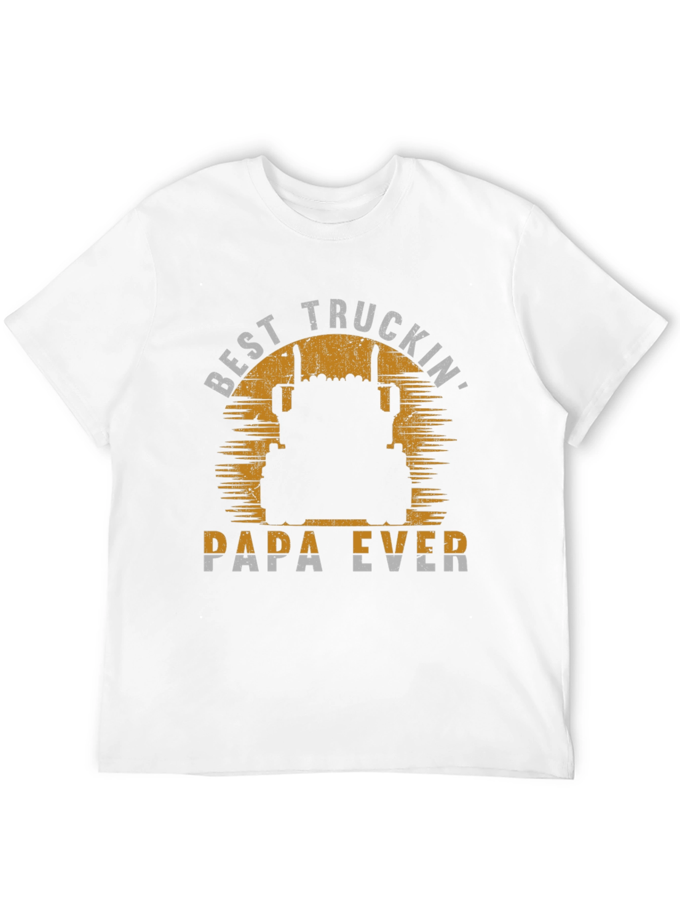 Best Truckin Papa Ever T-Shirt - Trucker Dad Gift