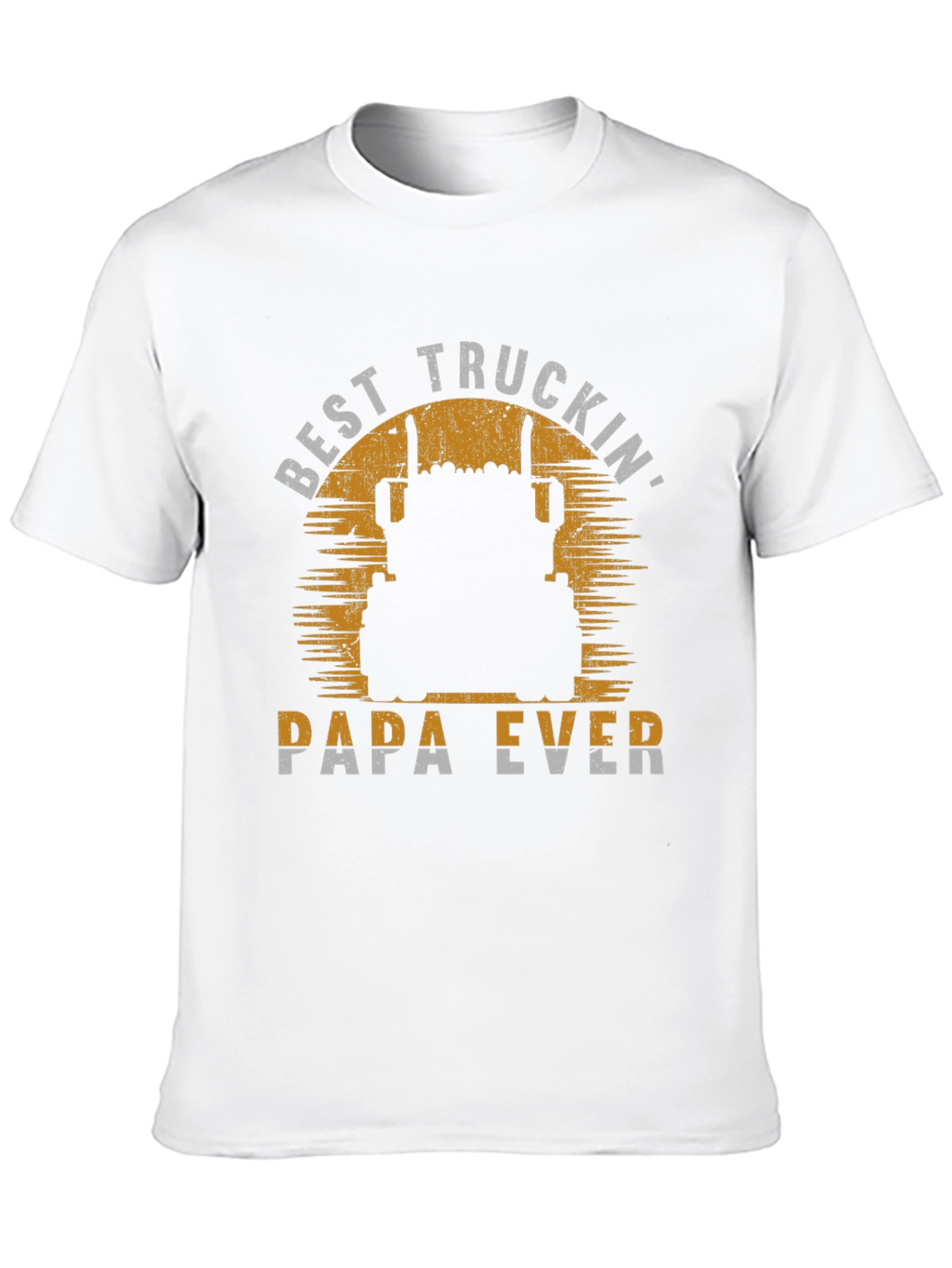 Best Truckin Papa Ever T-Shirt - Trucker Dad Gift