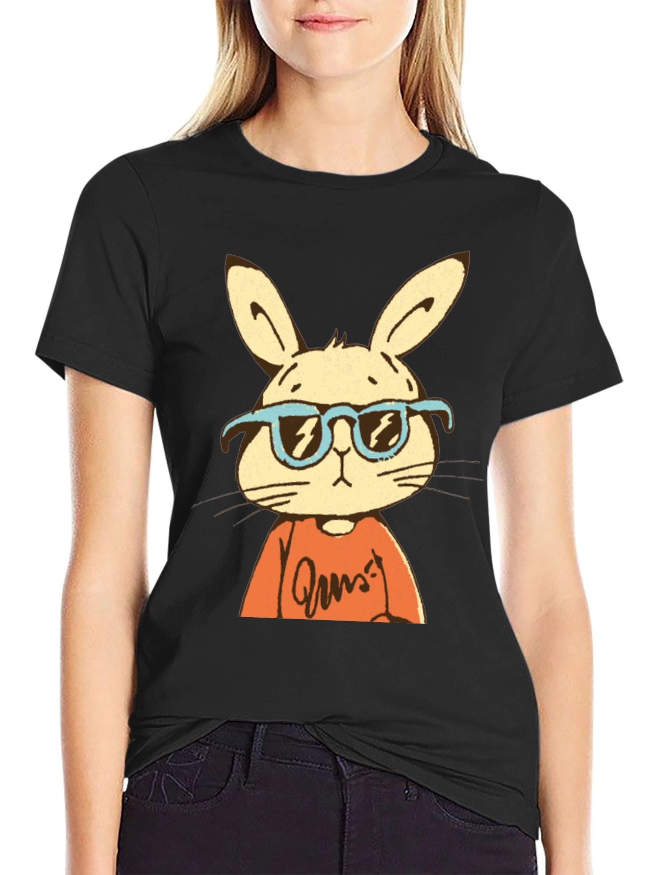 Cool Rabbit Graphic Tee - Casual Style
