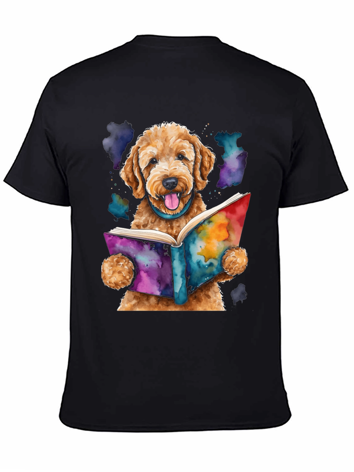 Dog Reading Book T-Shirt