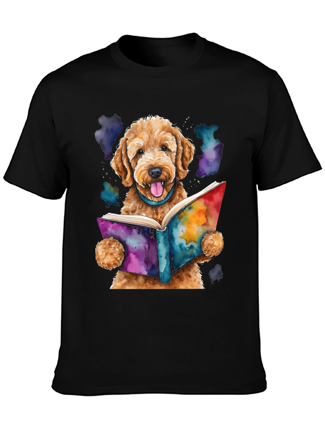 Dog Reading Book T-Shirt