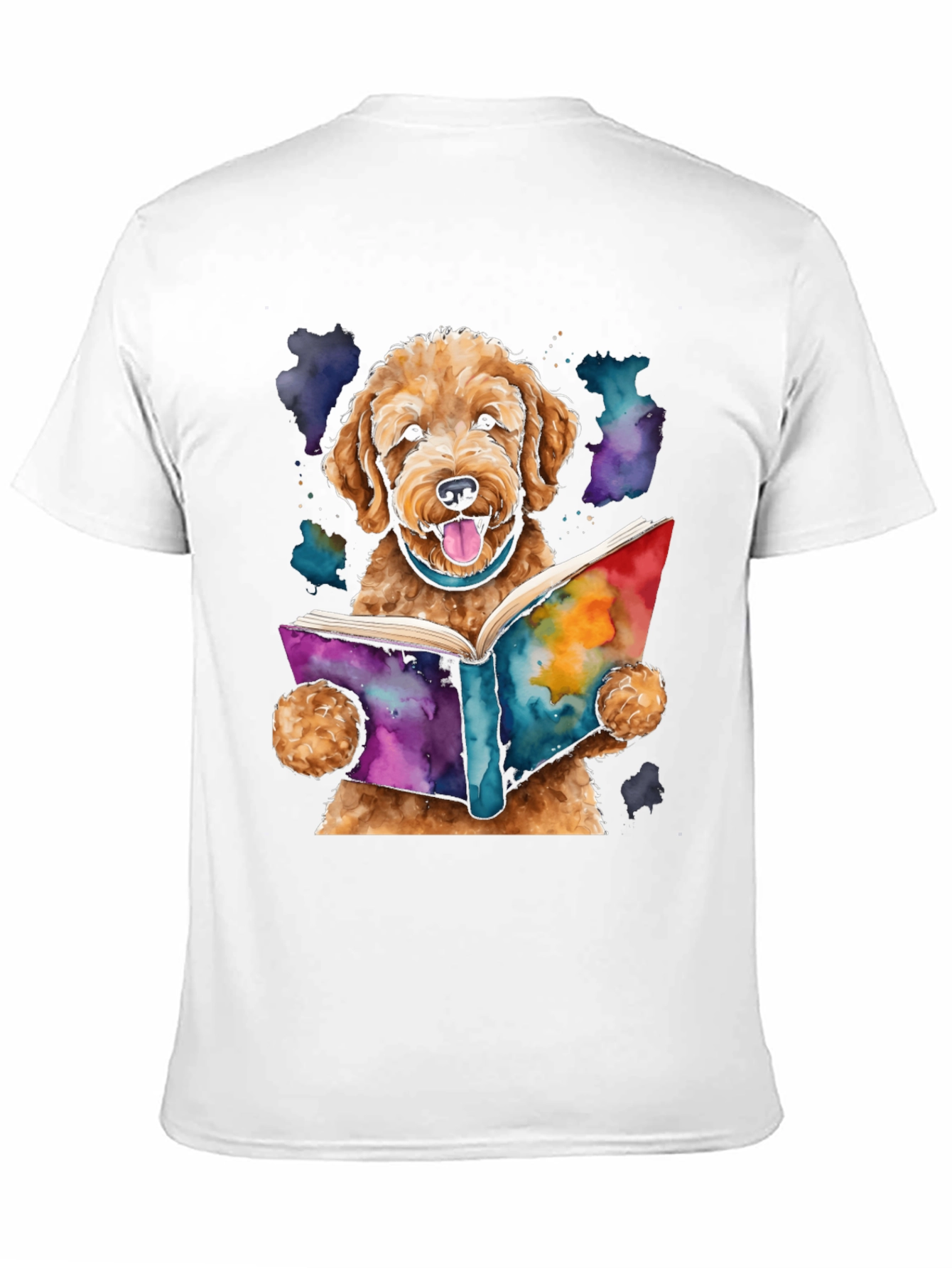Dog Reading Book T-Shirt