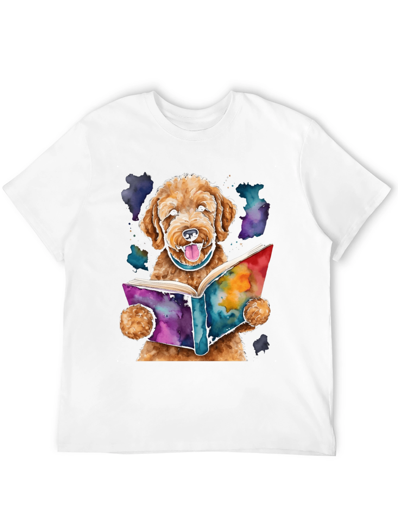 Dog Reading Book T-Shirt