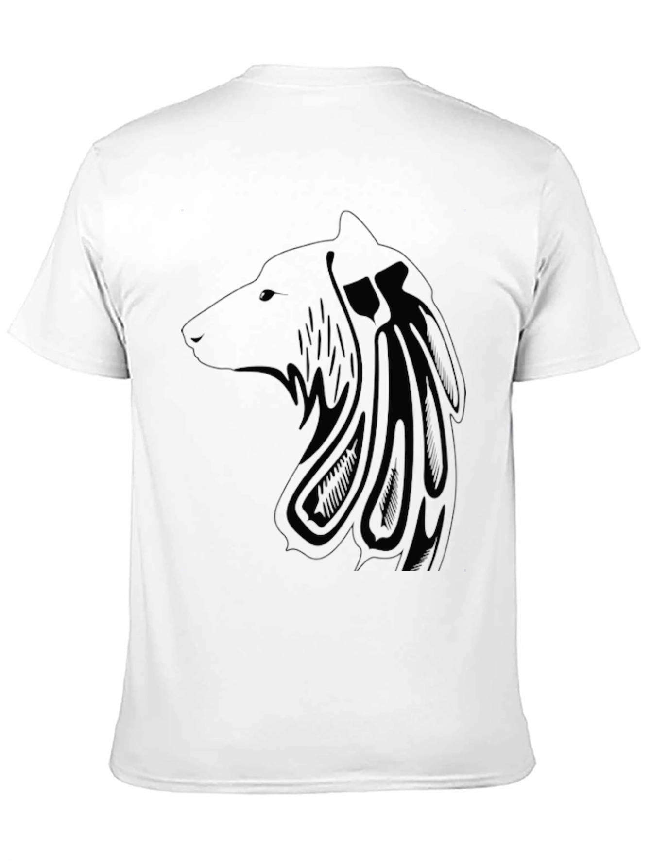 Wolf Design Black T-Shirt