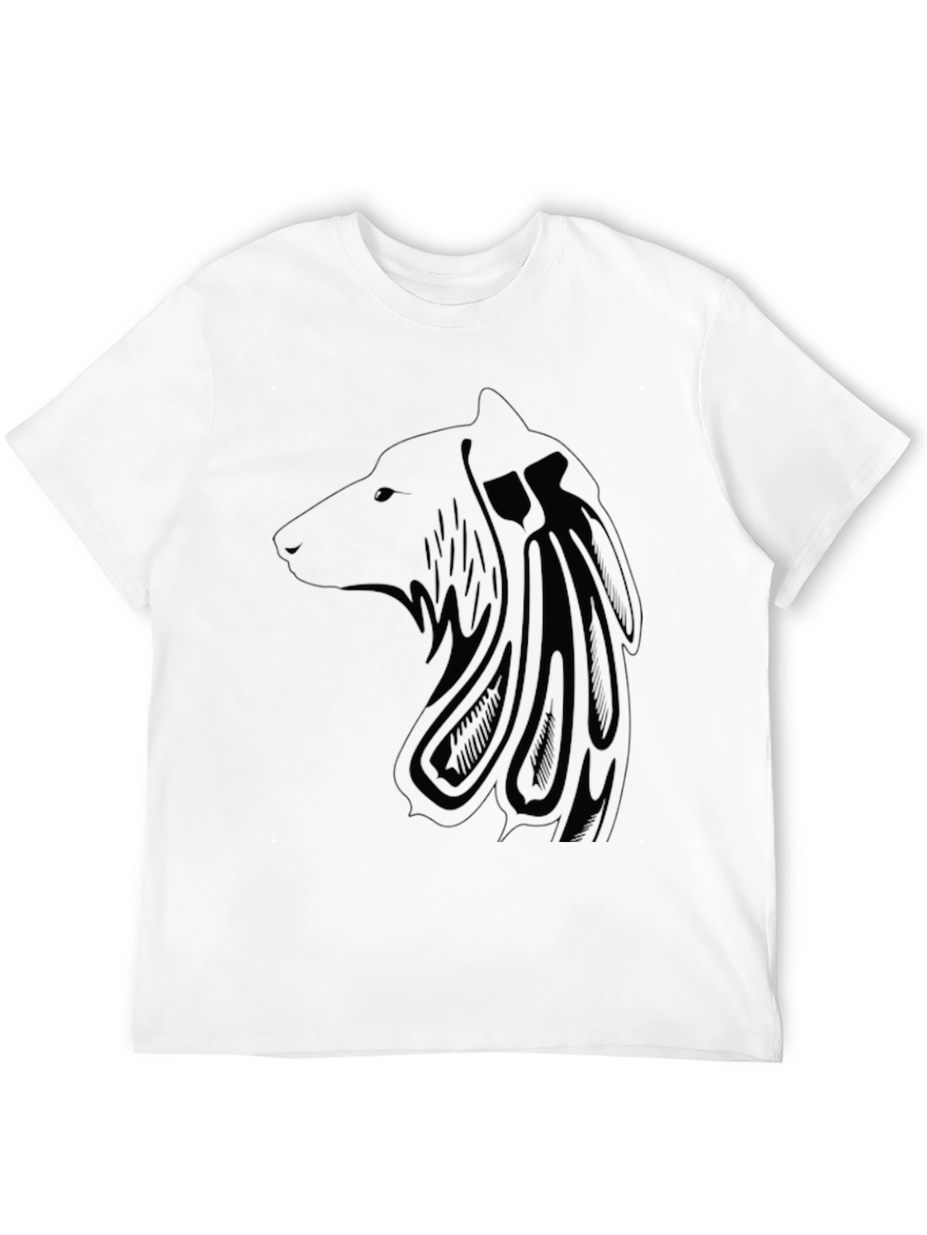 Wolf Design Black T-Shirt