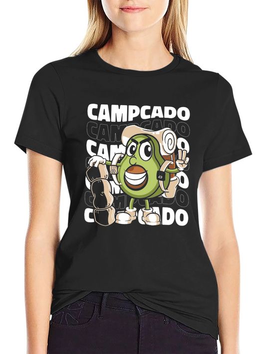 Campcado Graphic T-Shirt - Avocado Camping Adventure