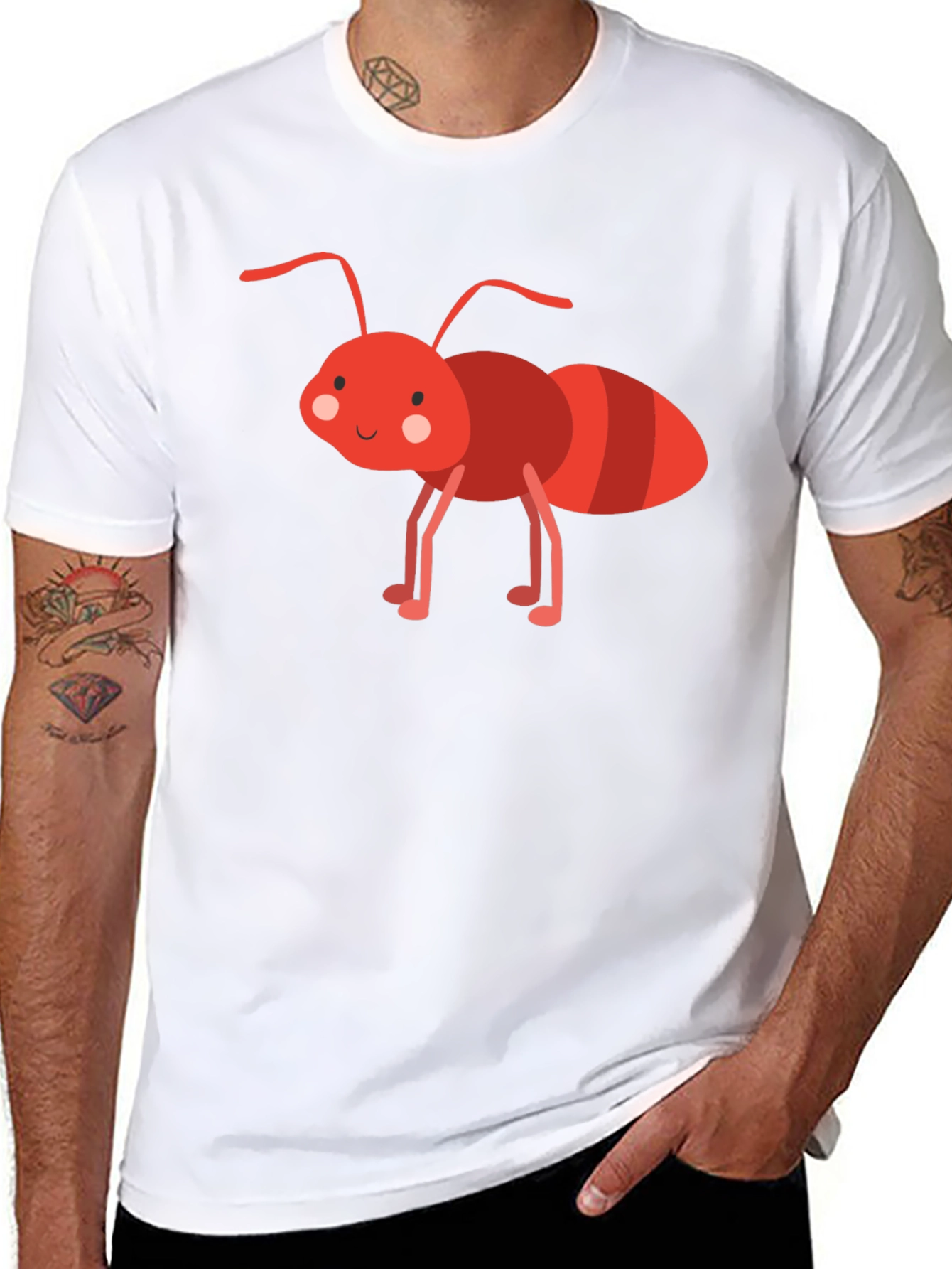 Ant Cartoon Graphic T-Shirt