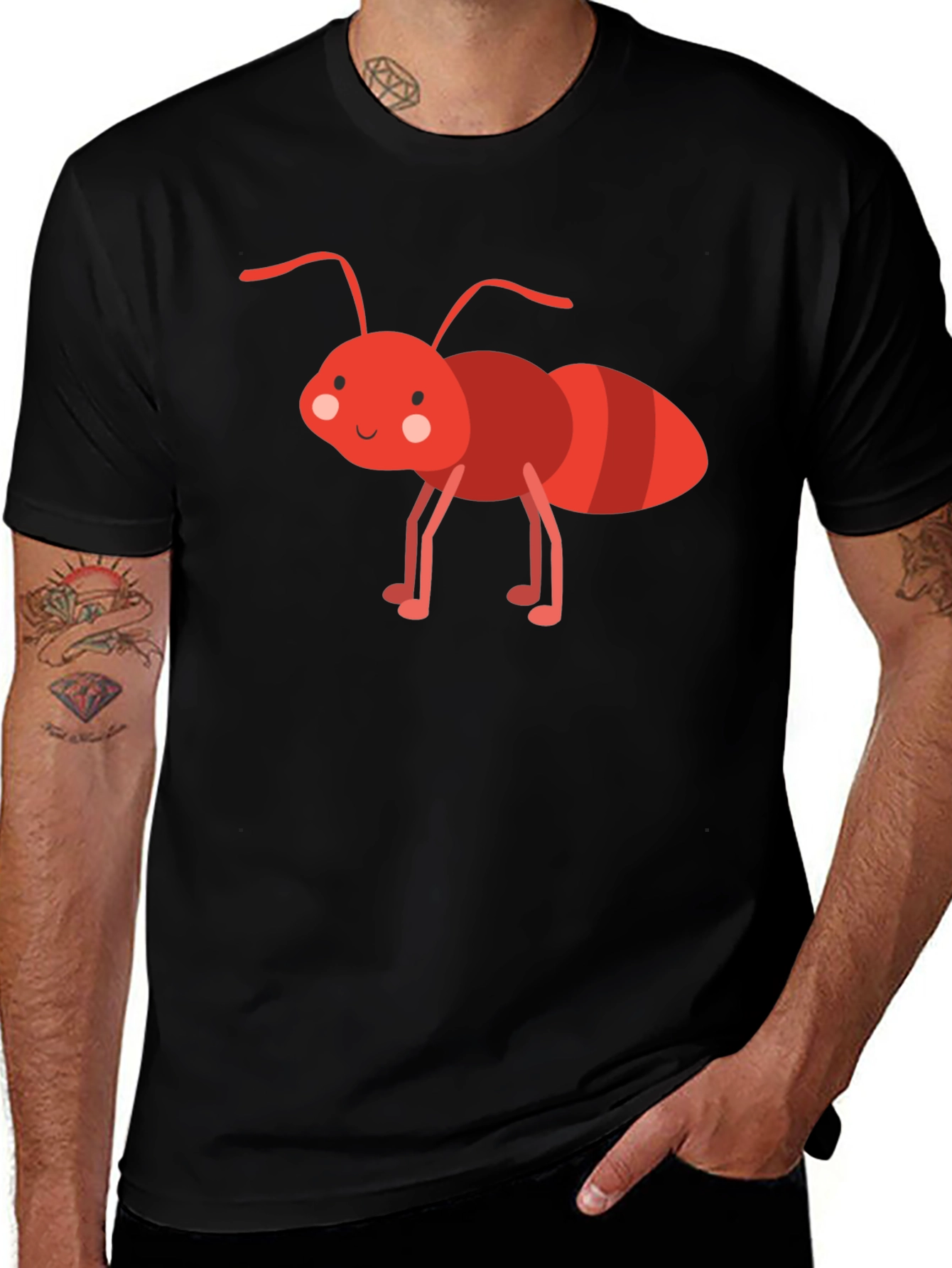 Ant Cartoon Graphic T-Shirt