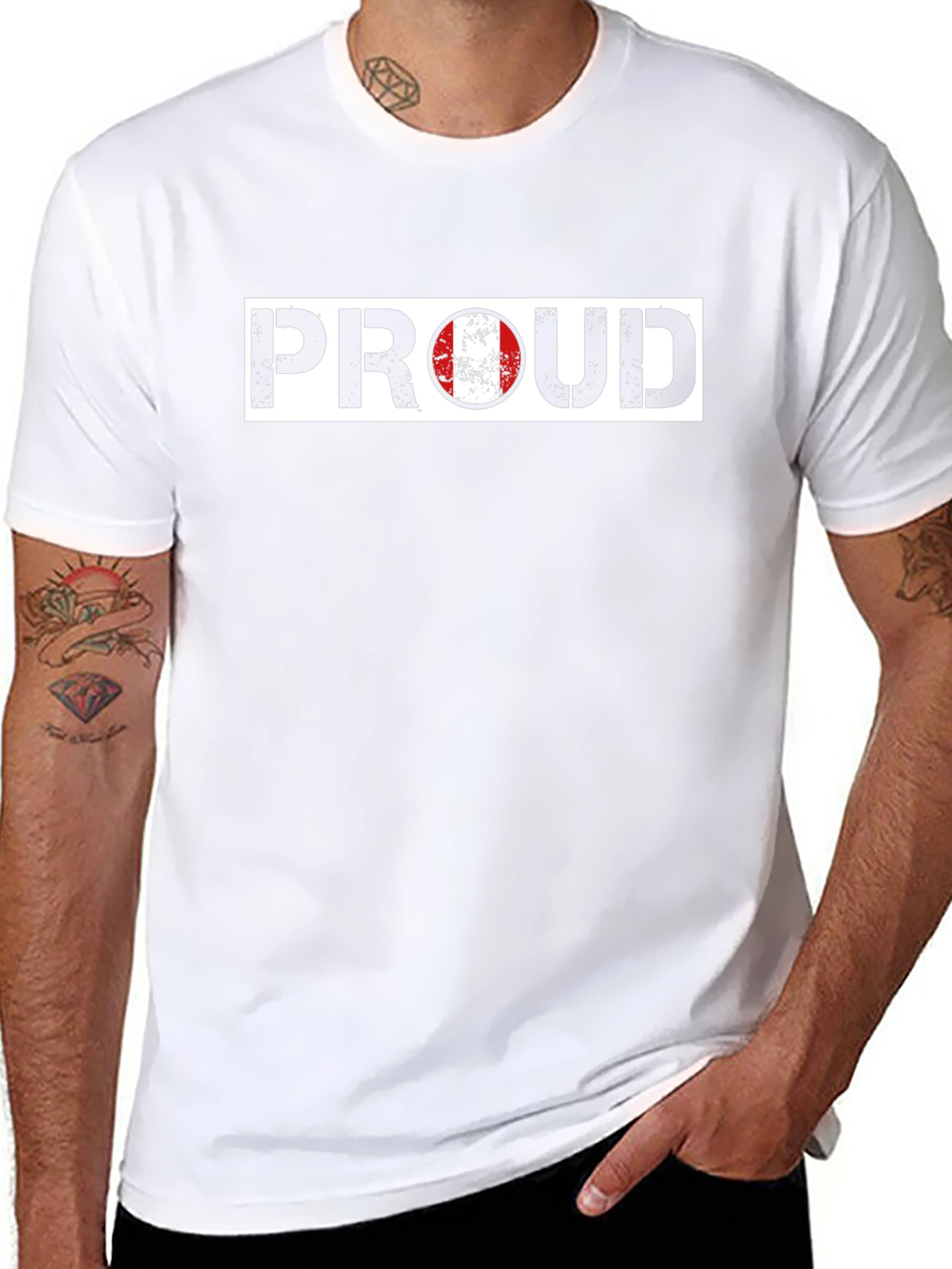 Proud Peru Flag Graphic T-Shirt