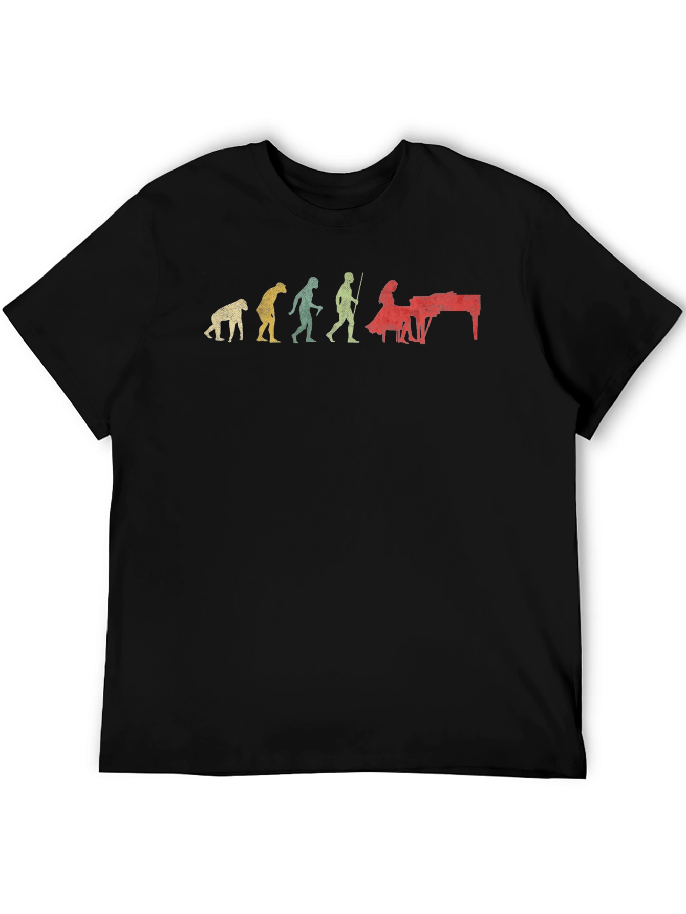 Evolution of Piano Player Mens T-Shirt