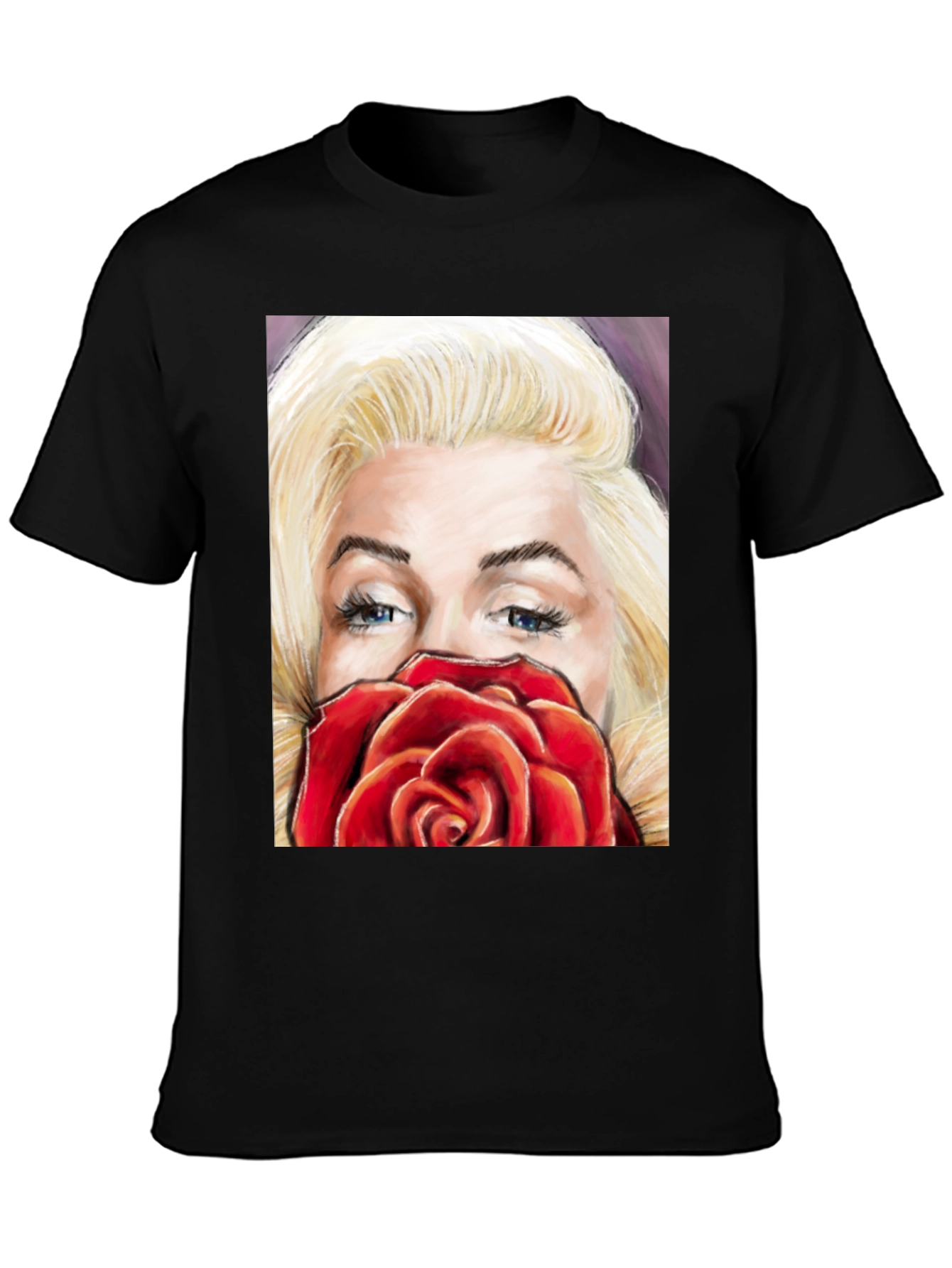Marilyn Rose Graphic Tee - Classic Style