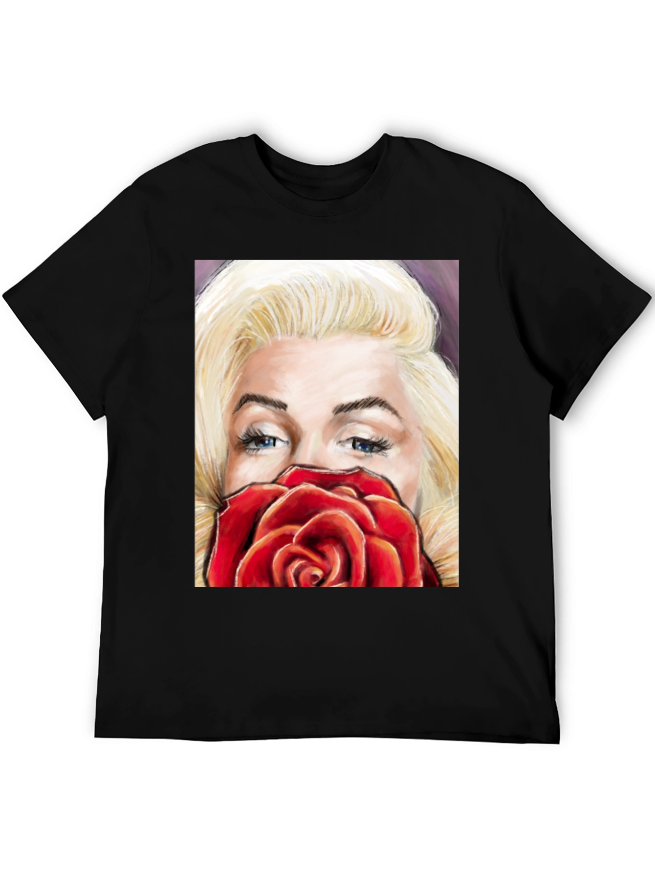 Marilyn Rose Graphic Tee - Classic Style