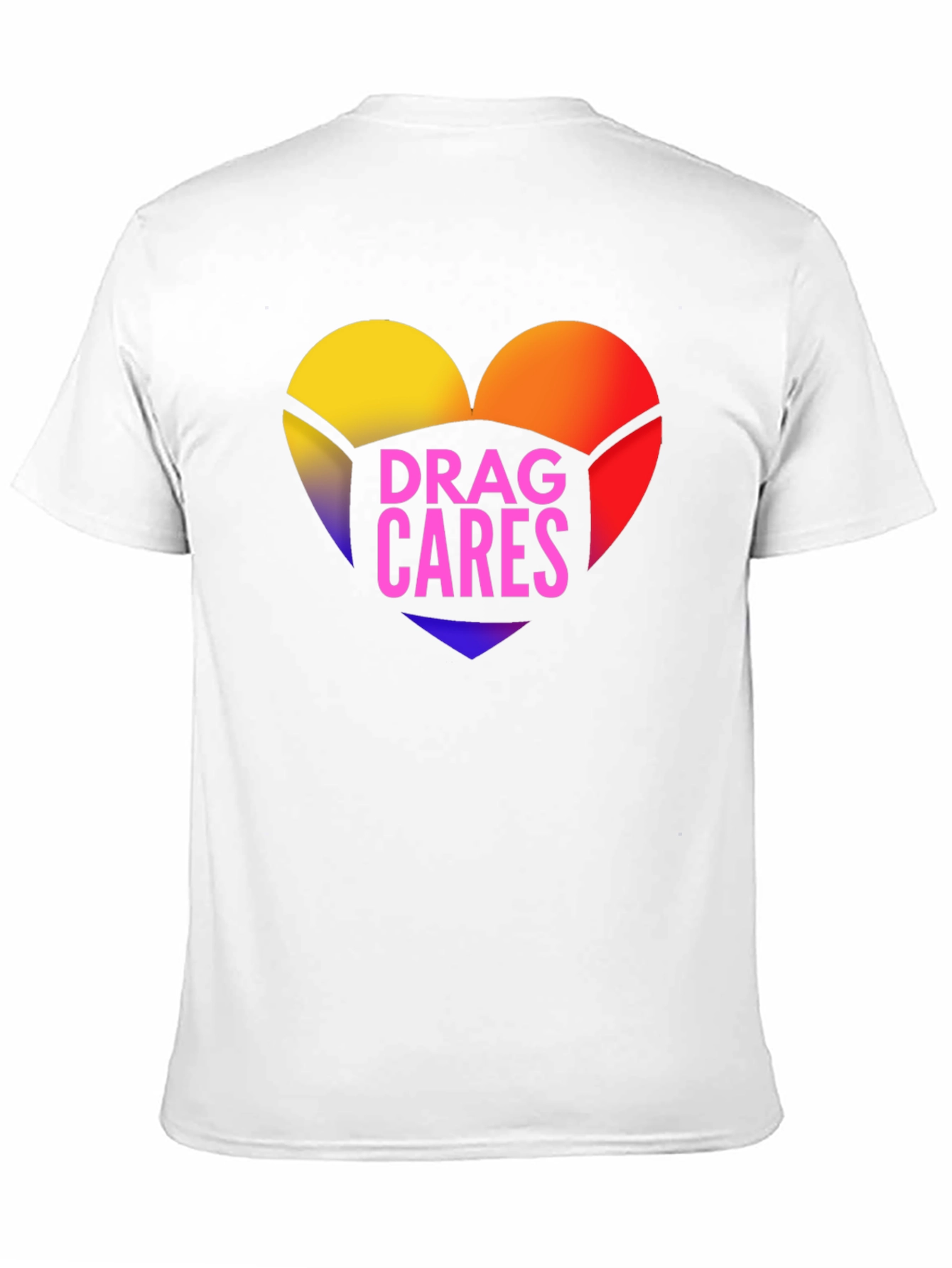 Drag Cares T-Shirt - Heart Graphic Tee