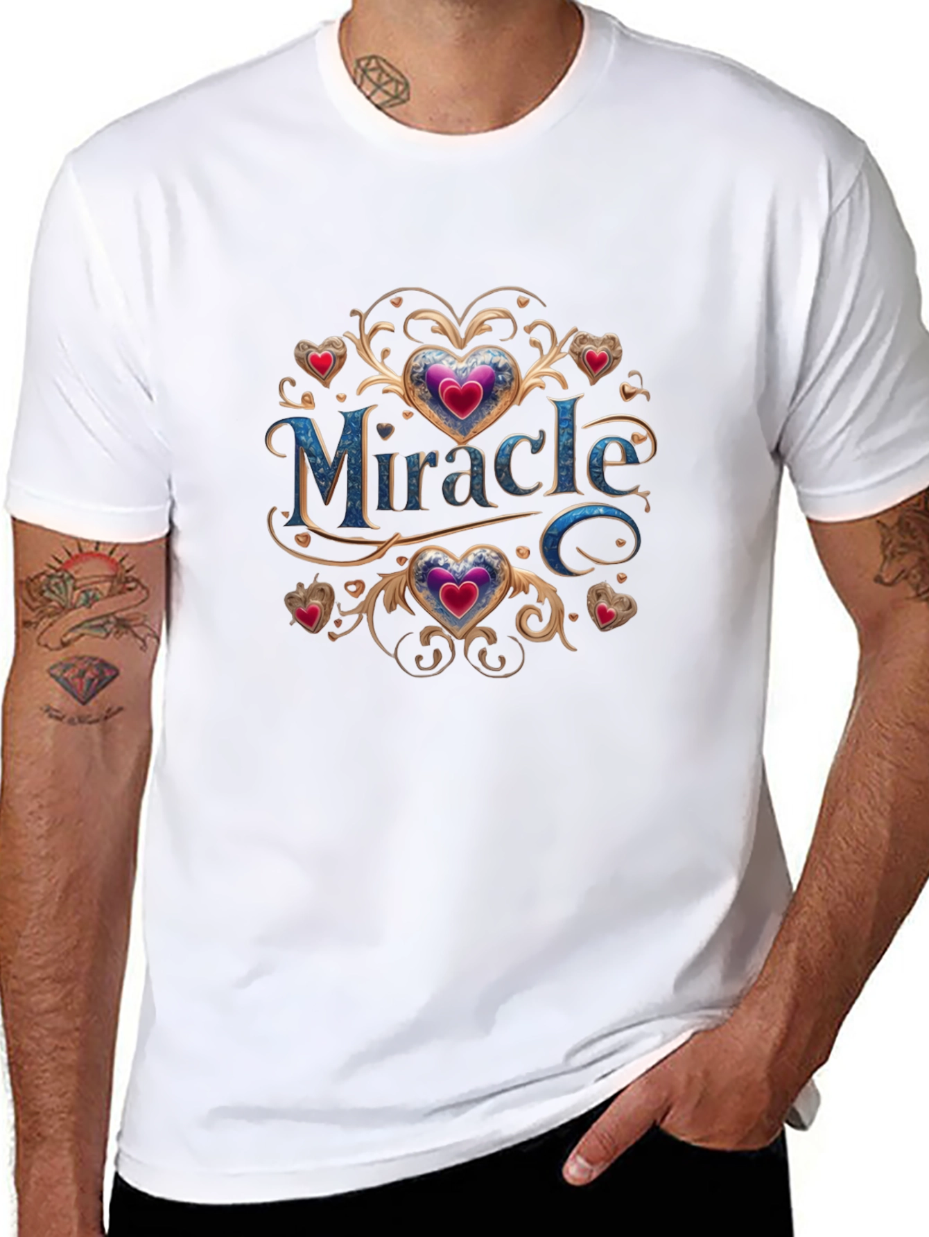 Miracle Heart Graphic Tee - Soft Cotton Blend