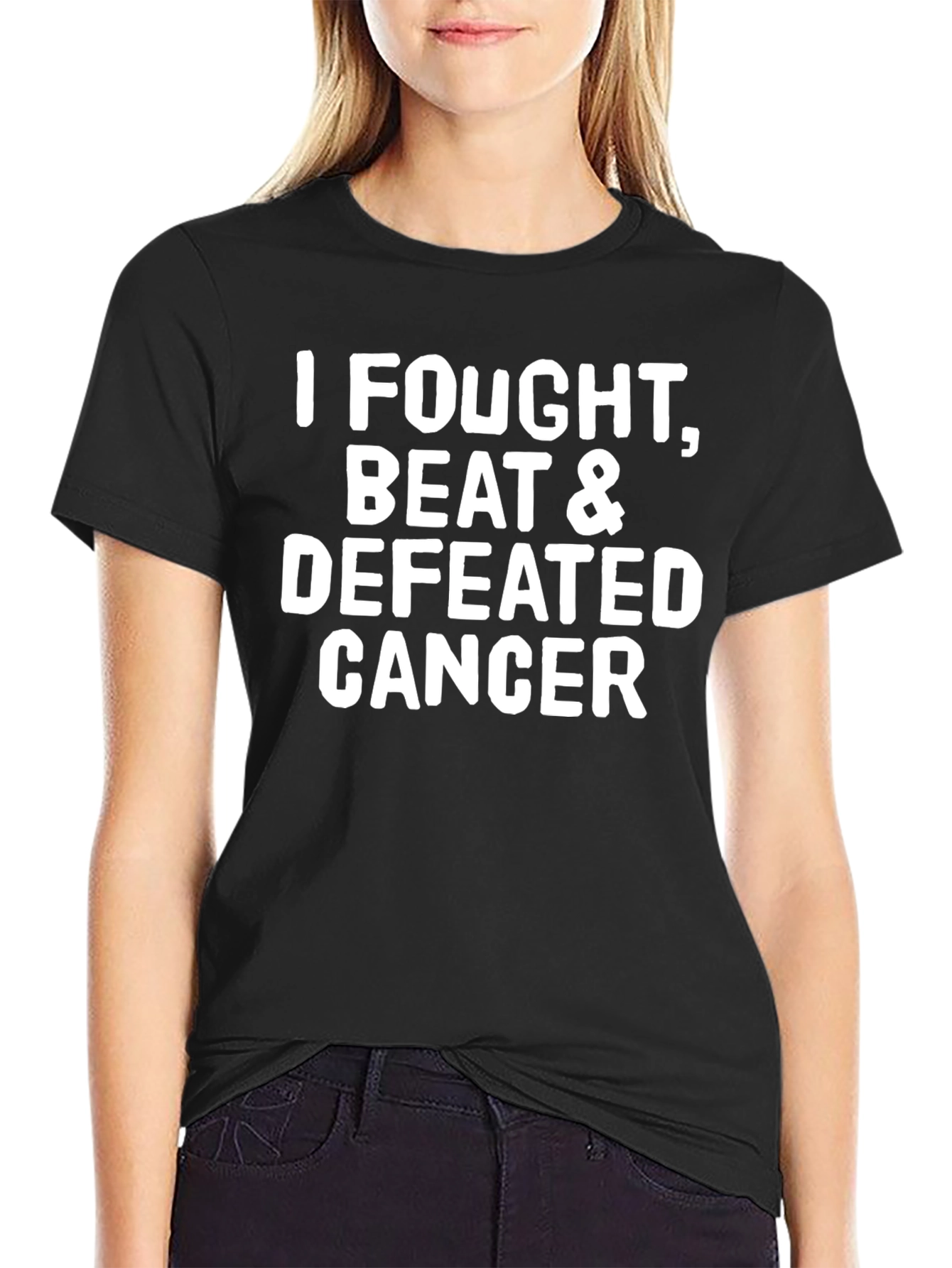 Cancer Survivor T-Shirt: I Fought Beat Defeated