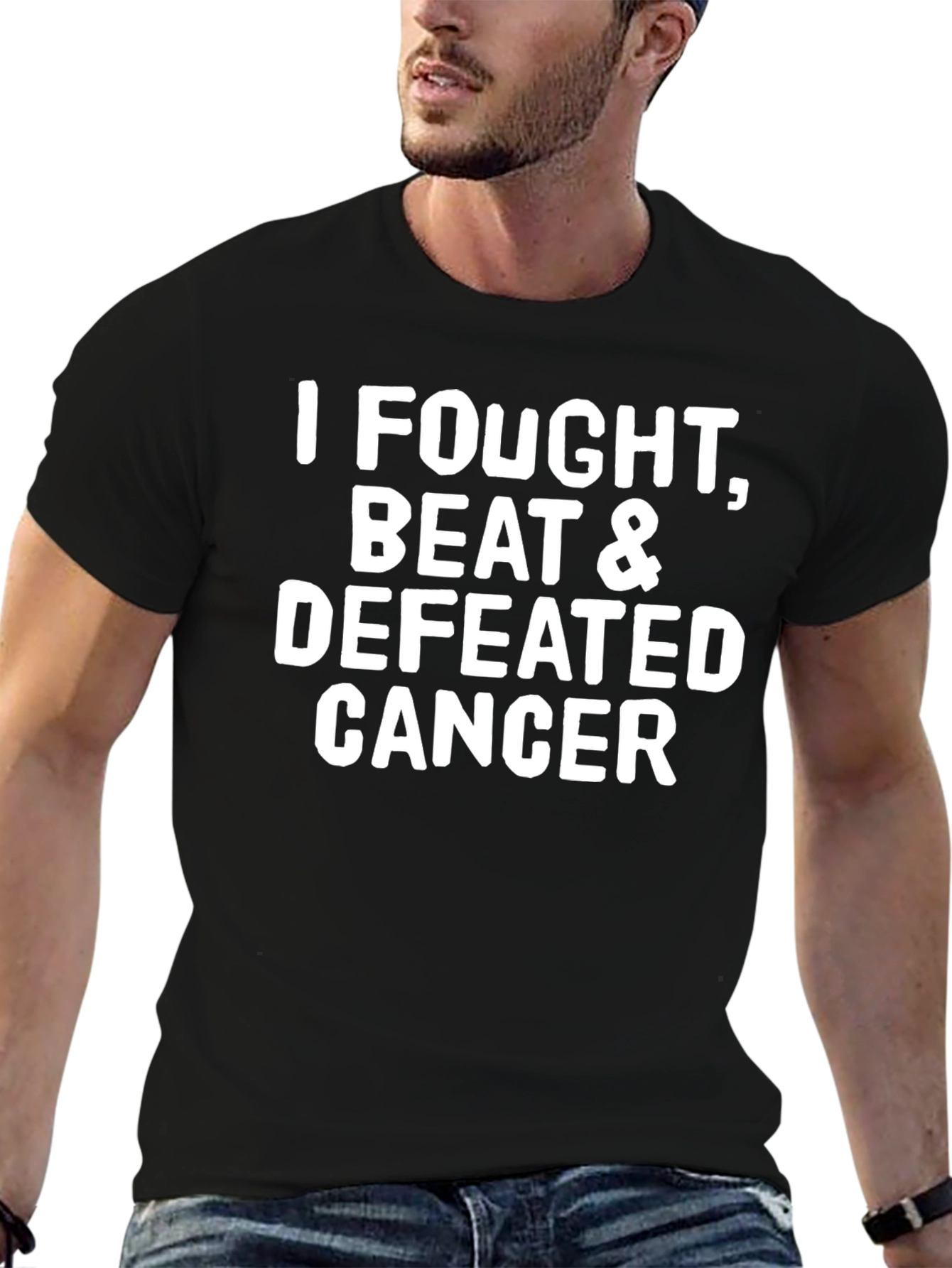 Cancer Survivor T-Shirt: I Fought Beat Defeated