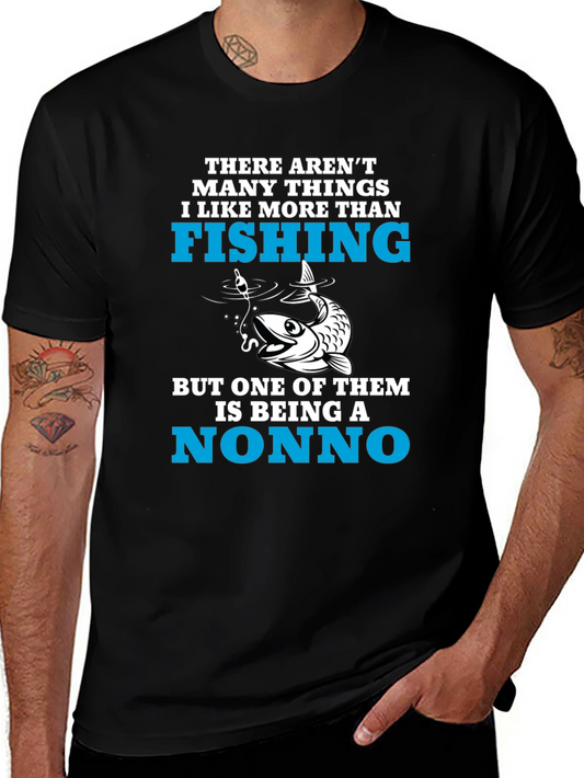 Fishing Nonno T-Shirt - Fisherman Grandpa Tee