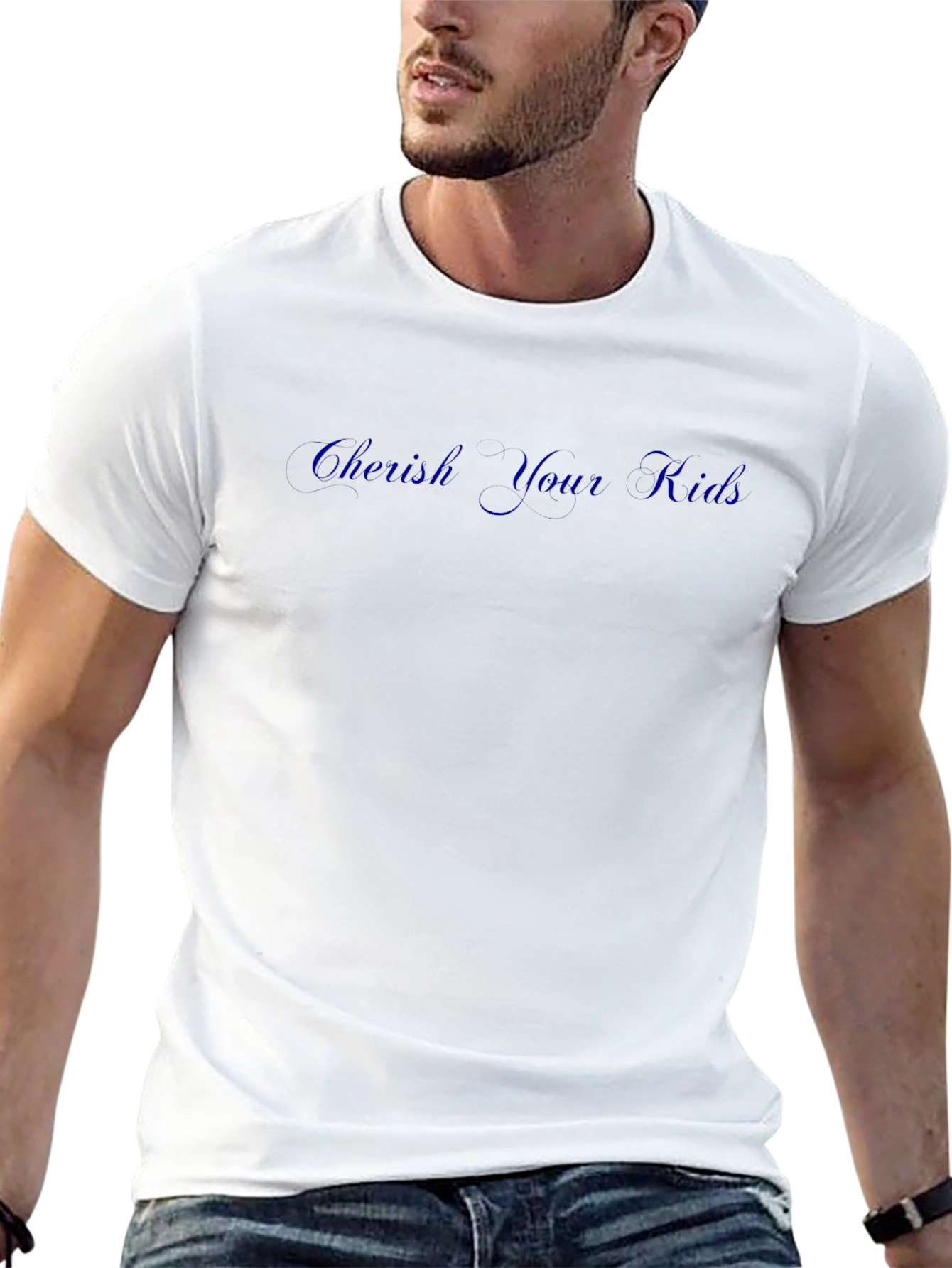 Cherish Your Kids Black T-Shirt - Soft Cotton Blend