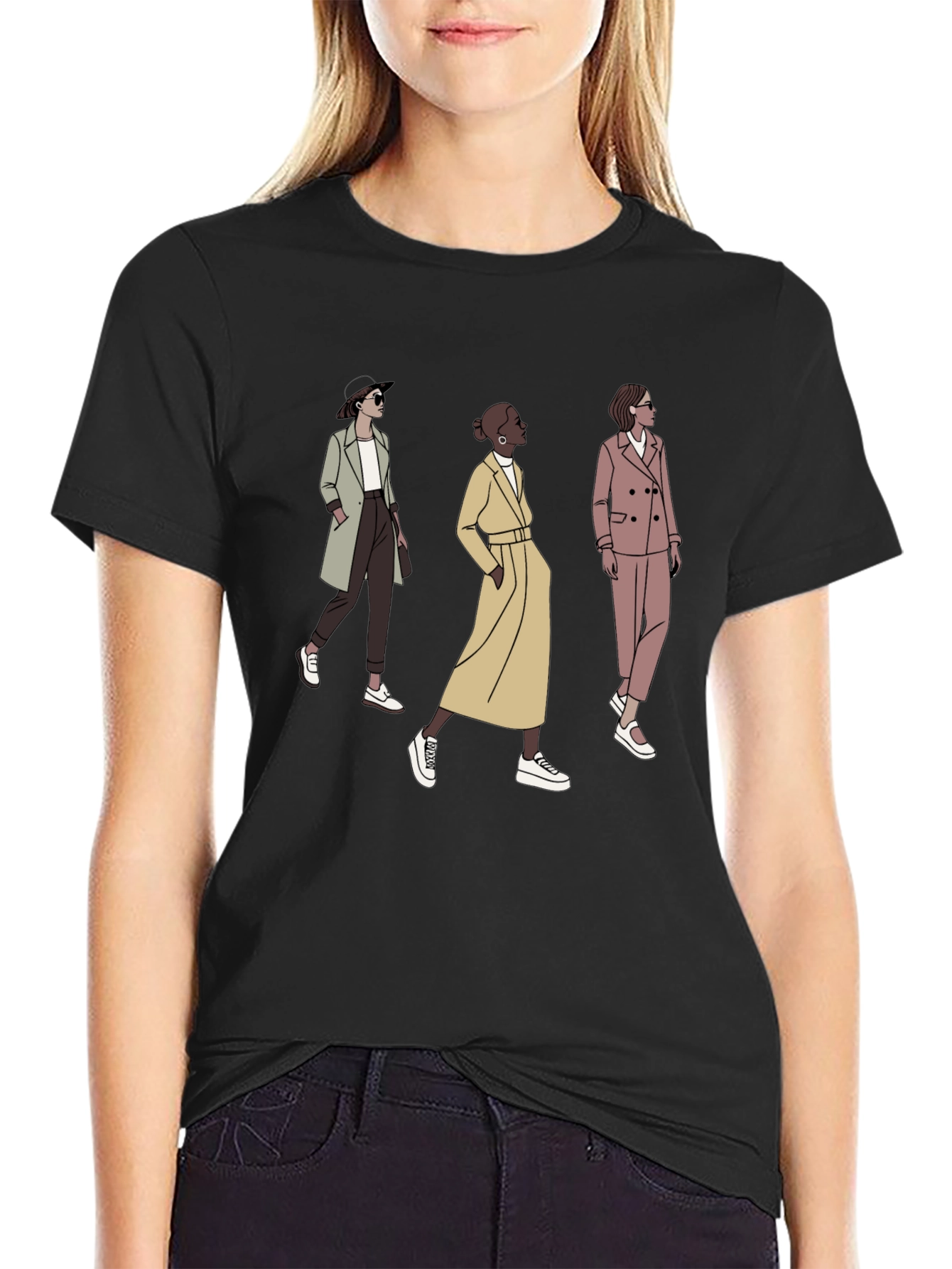 Stylish Women Graphic Tee - Trendy Fashion