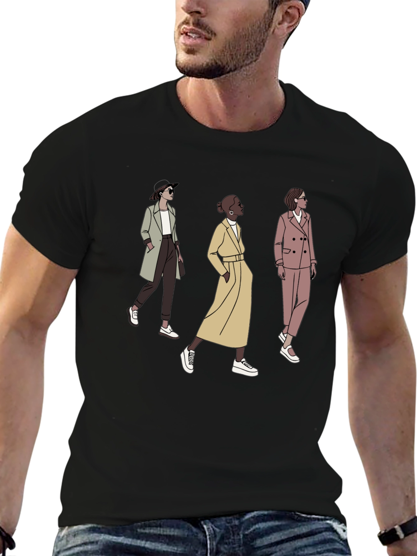 Stylish Women Graphic Tee - Trendy Fashion