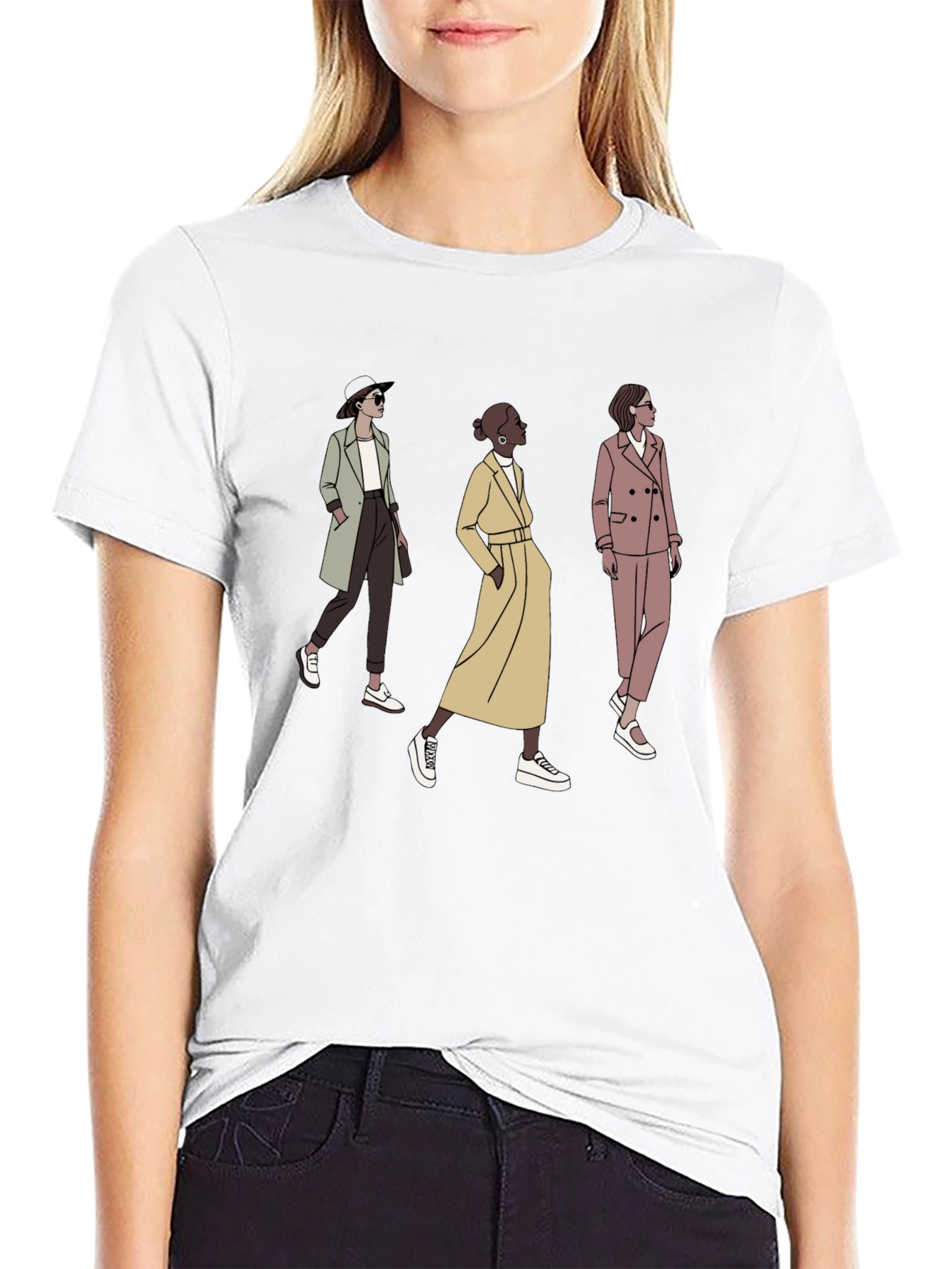 Stylish Women Graphic Tee - Trendy Fashion