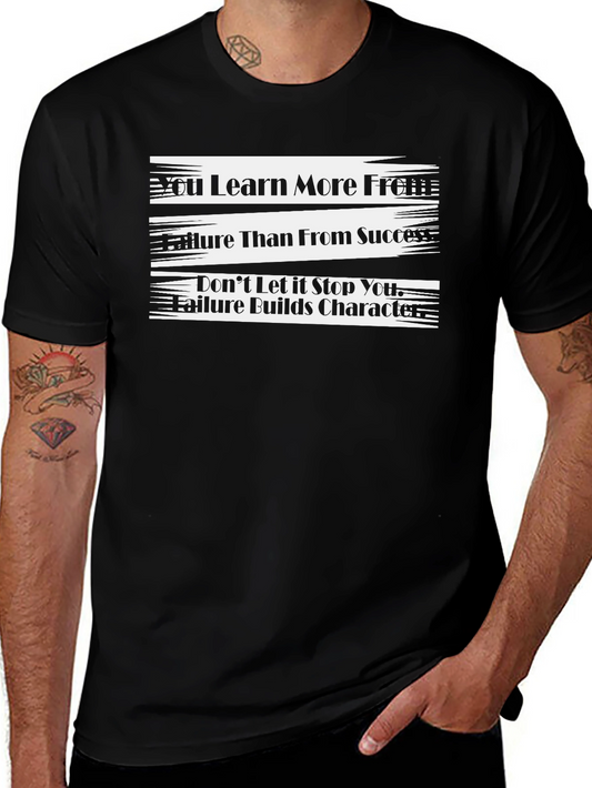 Motivational T-Shirt - Learn More From Failure